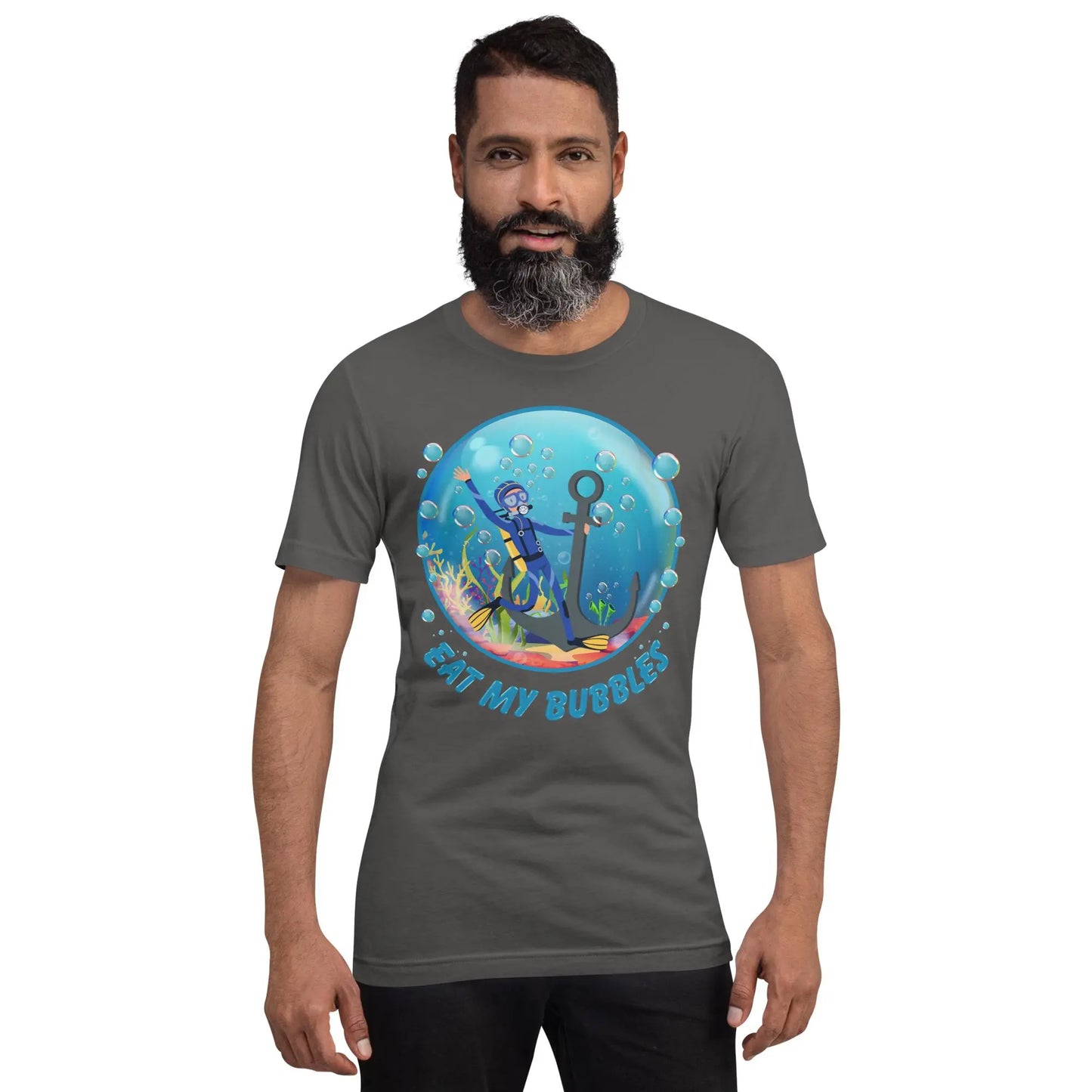 Eat my Bubbles Anchor Unisex t-shirt by BC Ink Works - BC Ink Works