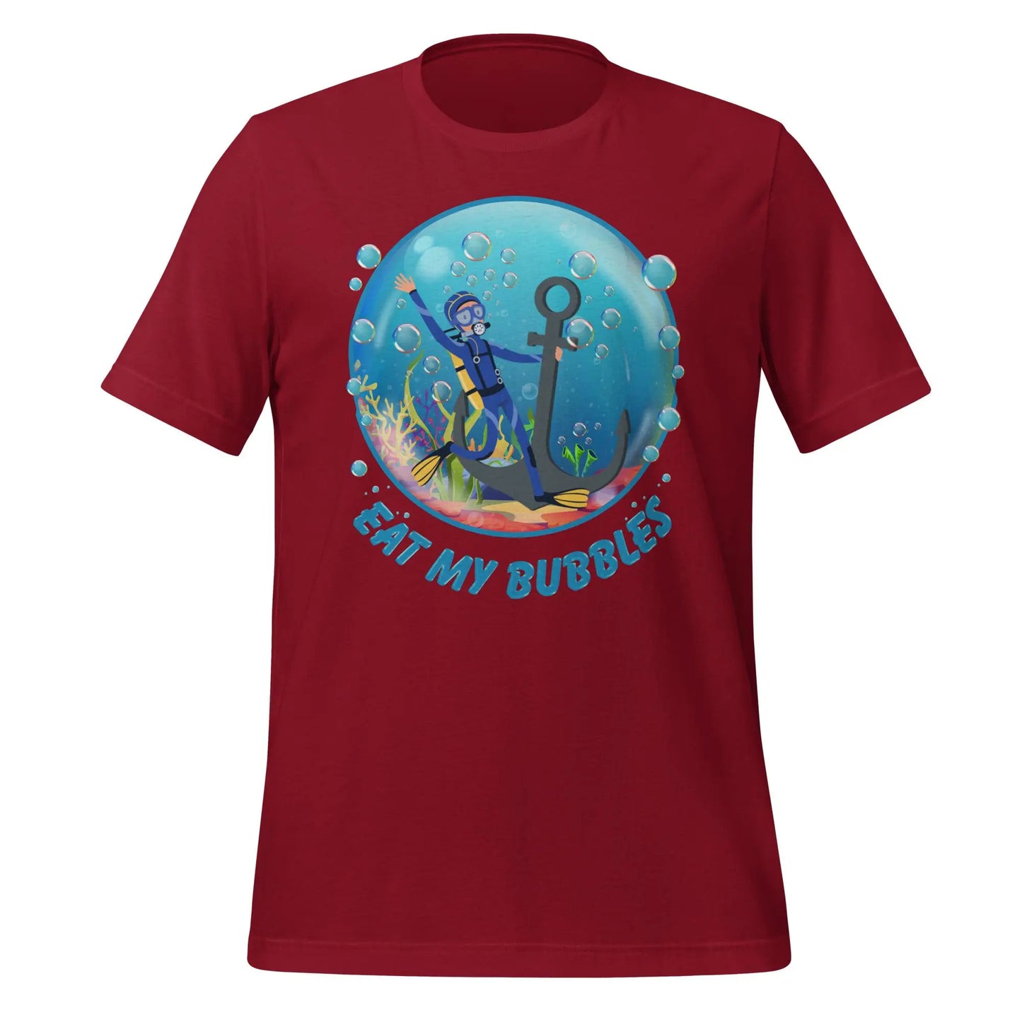 Eat my Bubbles Anchor Unisex t-shirt by BC Ink Works - BC Ink Works