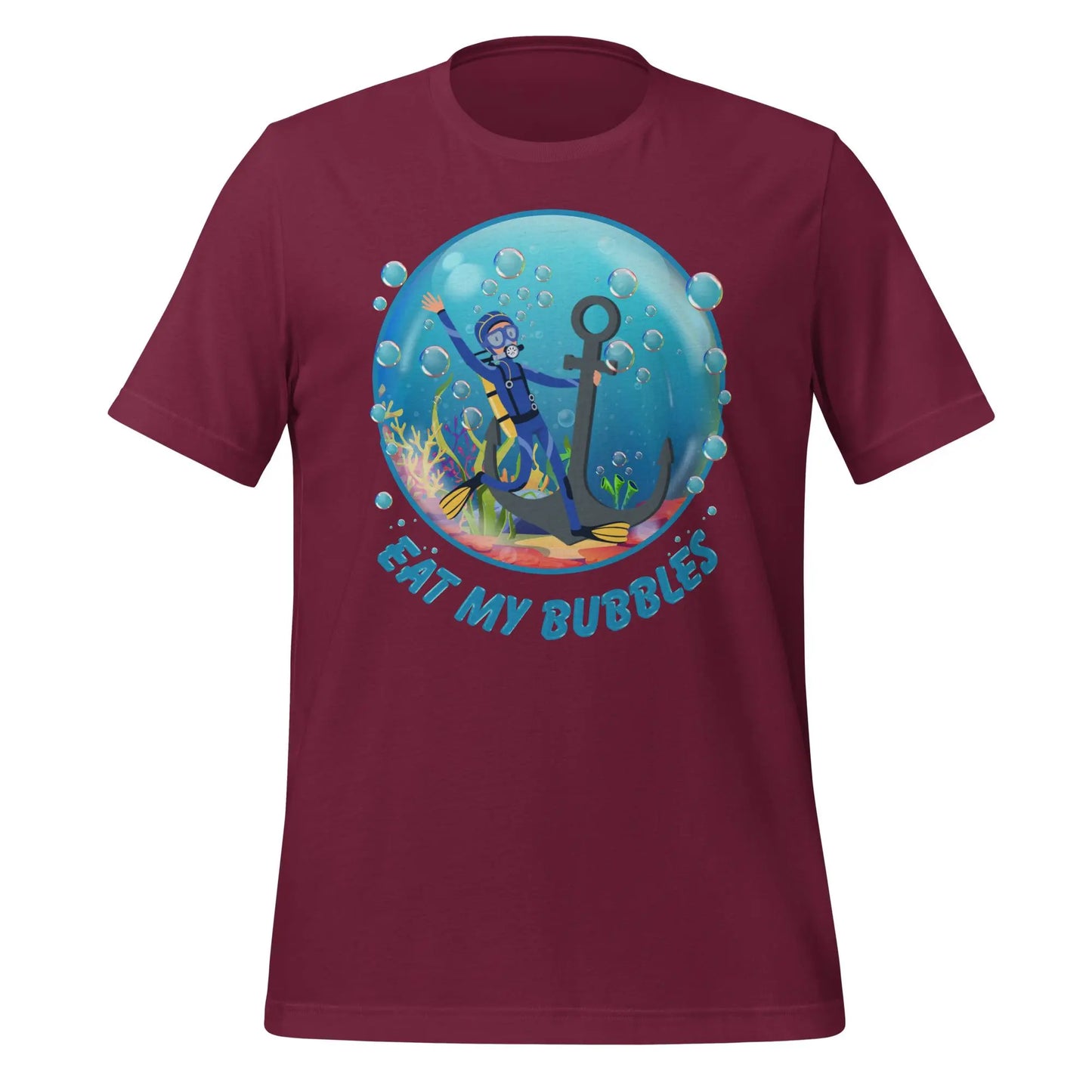 Eat my Bubbles Anchor Unisex t-shirt by BC Ink Works - BC Ink Works