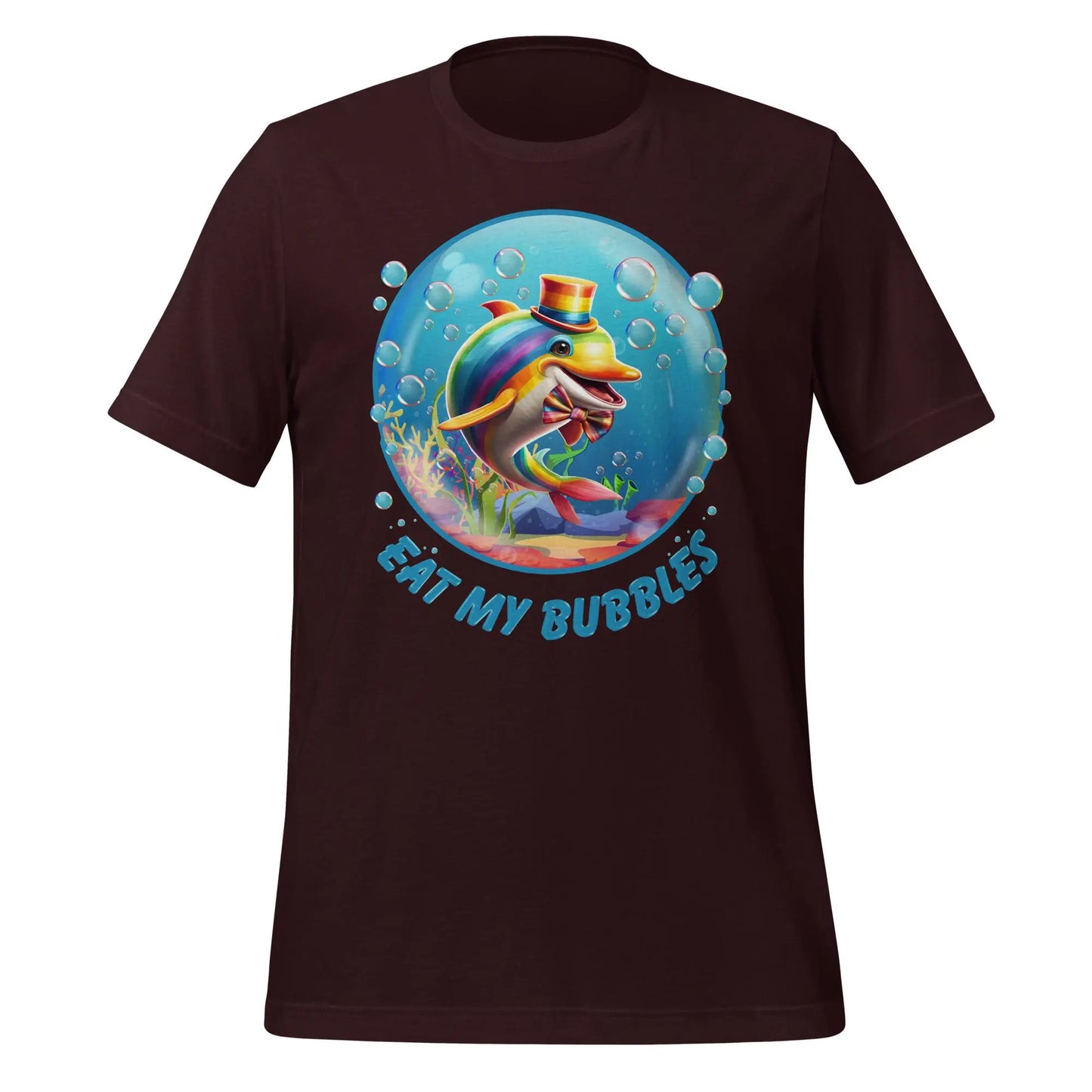 Eat my Bubbles Dolphin Unisex t-shirt by BC Ink Works - BC Ink Works