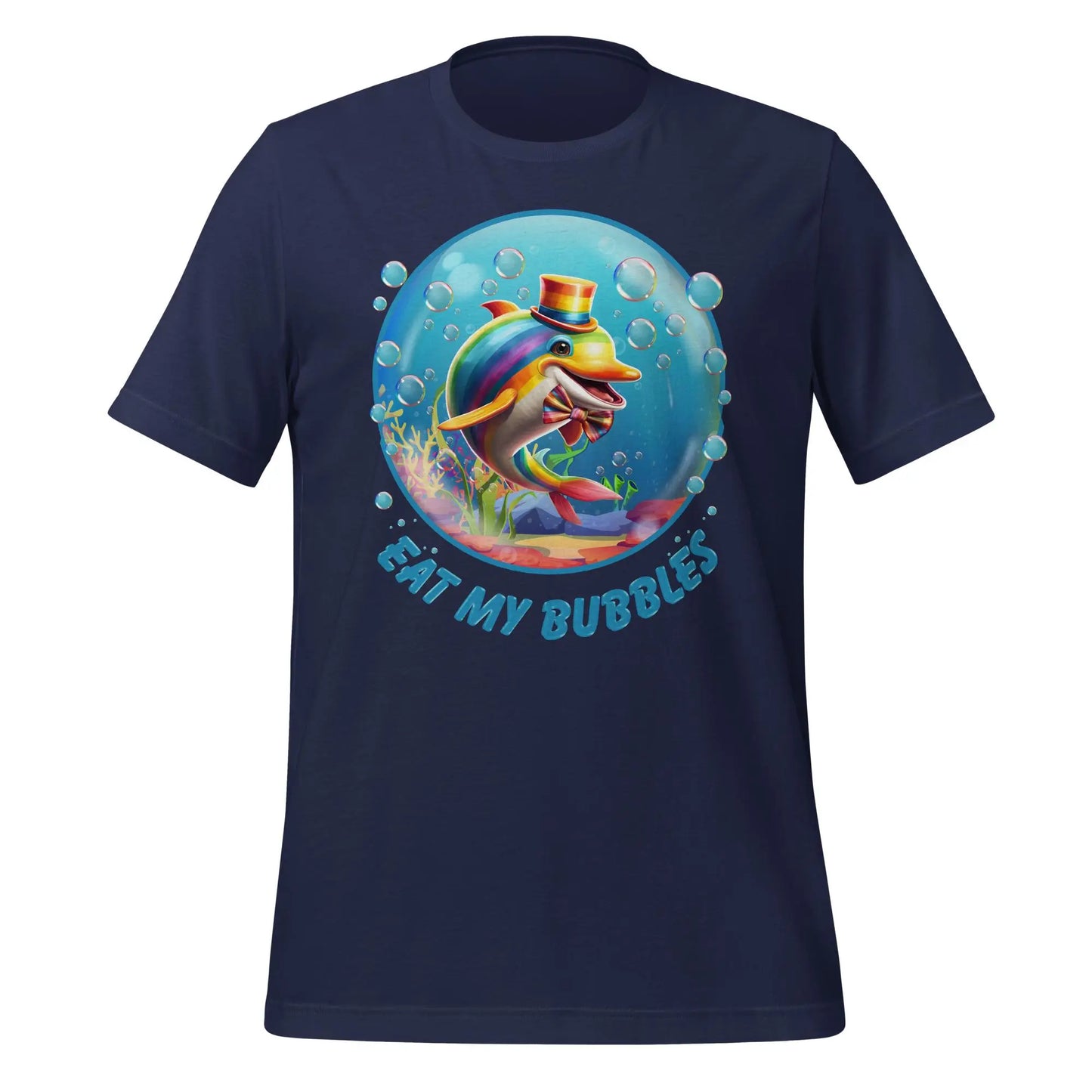 Eat my Bubbles Dolphin Unisex t-shirt by BC Ink Works - BC Ink Works