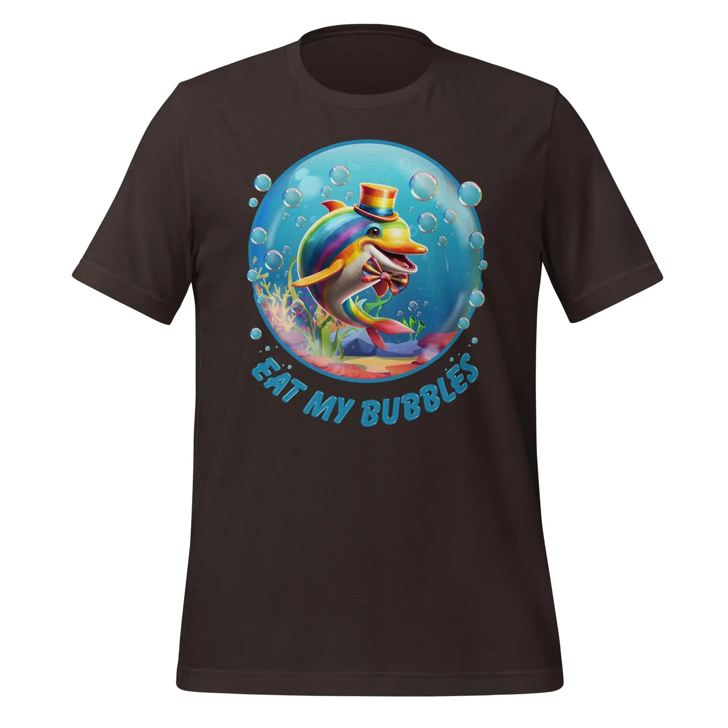 Eat my Bubbles Dolphin Unisex t-shirt by BC Ink Works - BC Ink Works