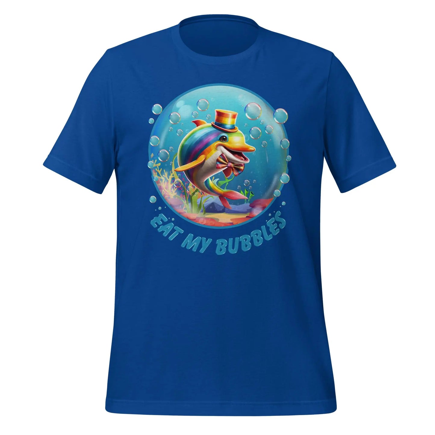 Eat my Bubbles Dolphin Unisex t-shirt by BC Ink Works - BC Ink Works