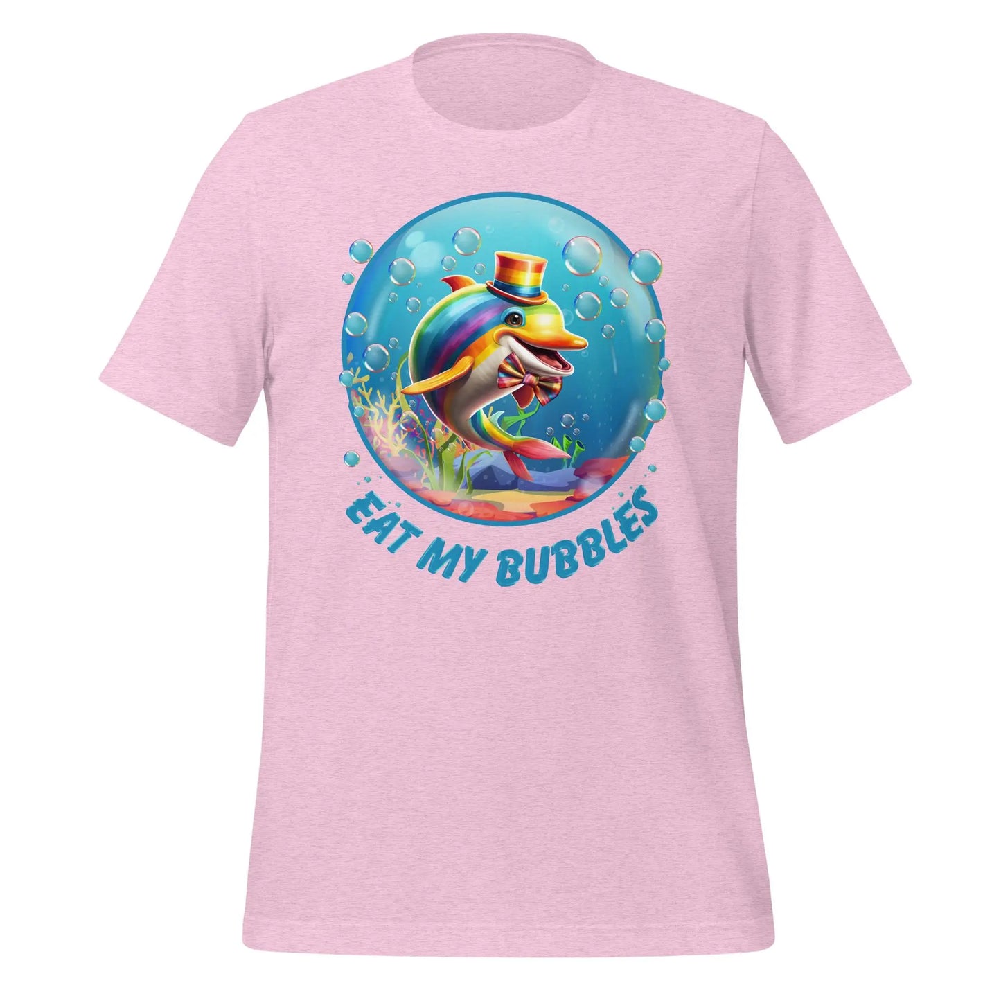 Eat my Bubbles Dolphin Unisex t-shirt by BC Ink Works - BC Ink Works