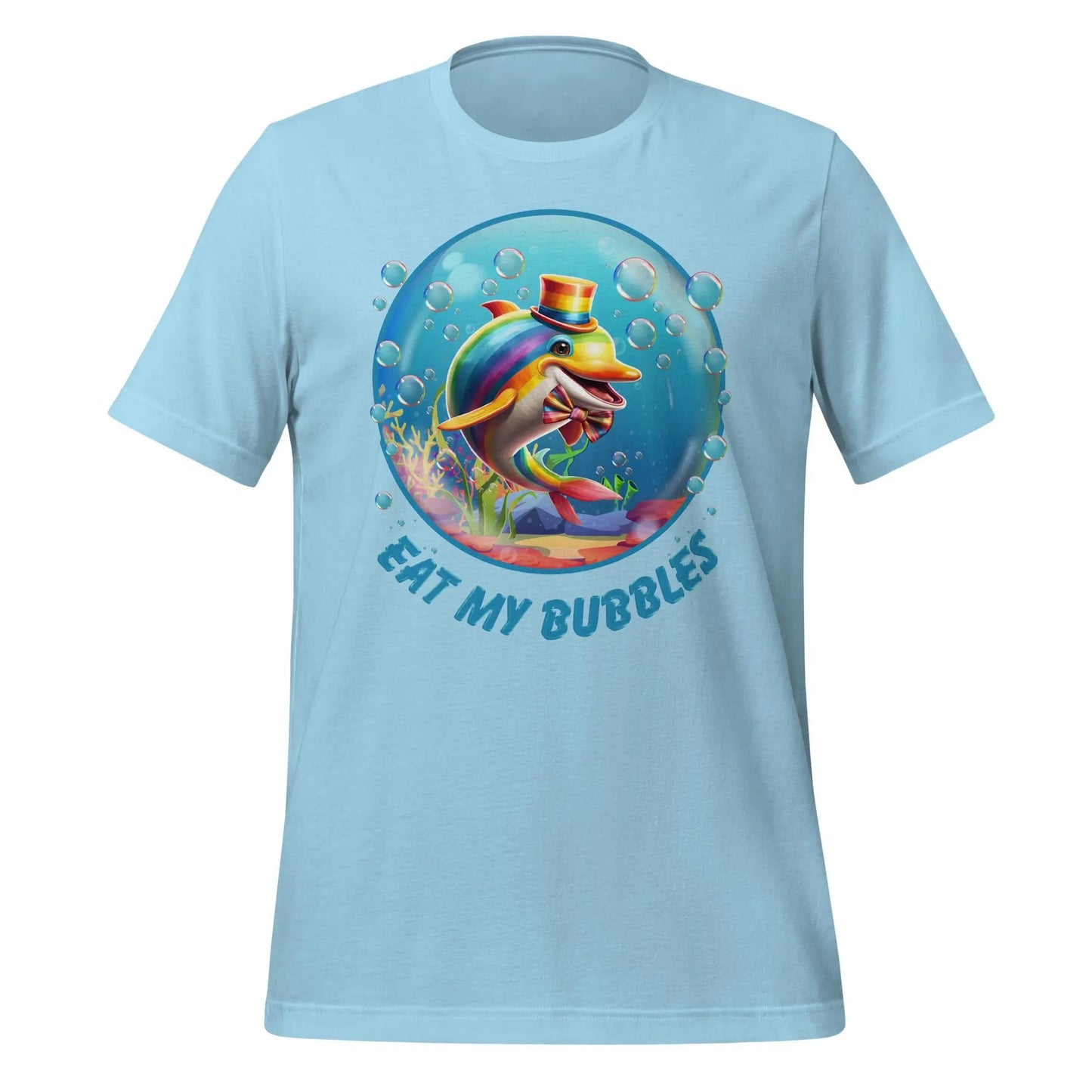 Eat my Bubbles Dolphin Unisex t-shirt by BC Ink Works - BC Ink Works