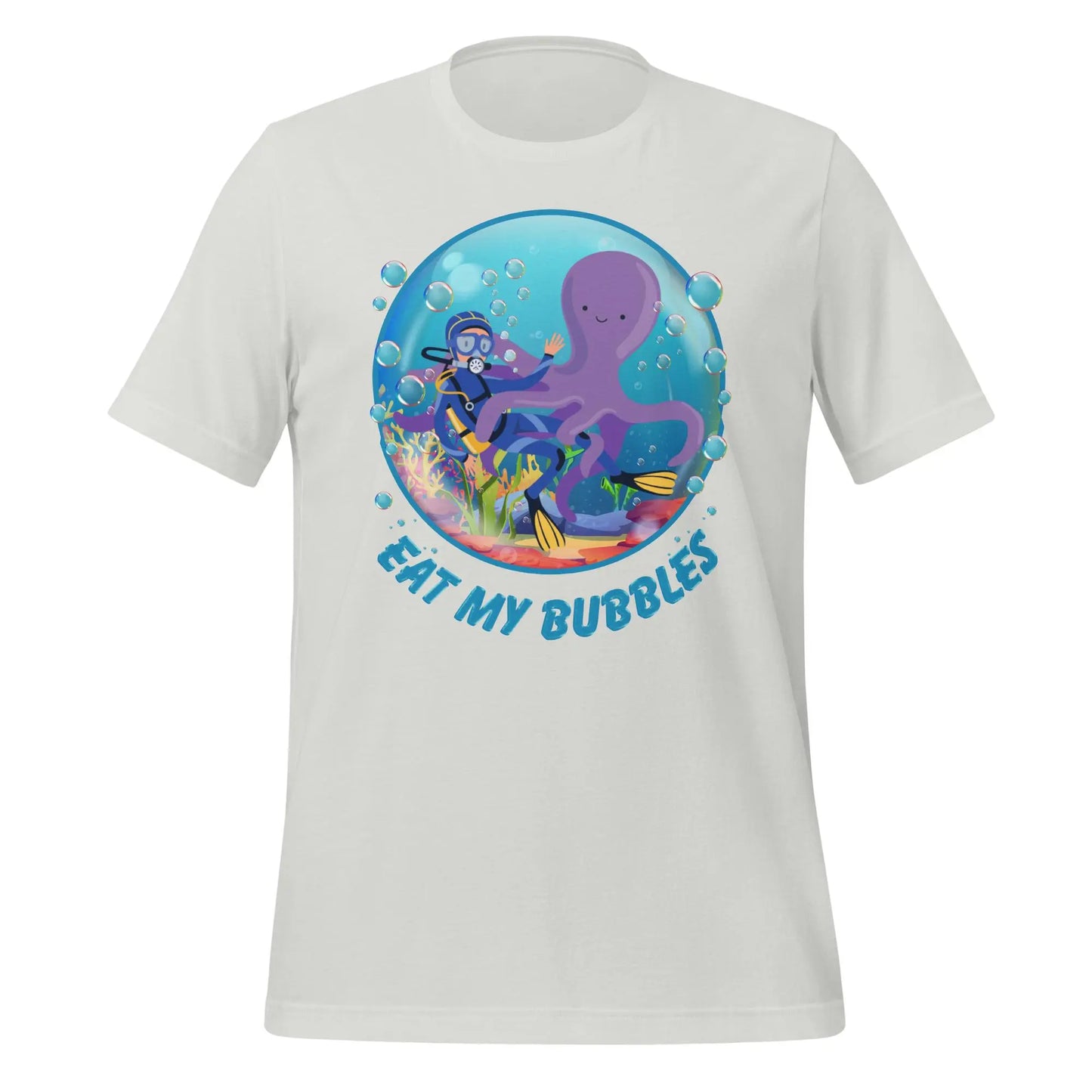 Eat my Bubbles Octopus Unisex t-shirt by BC Ink Works - BC Ink Works