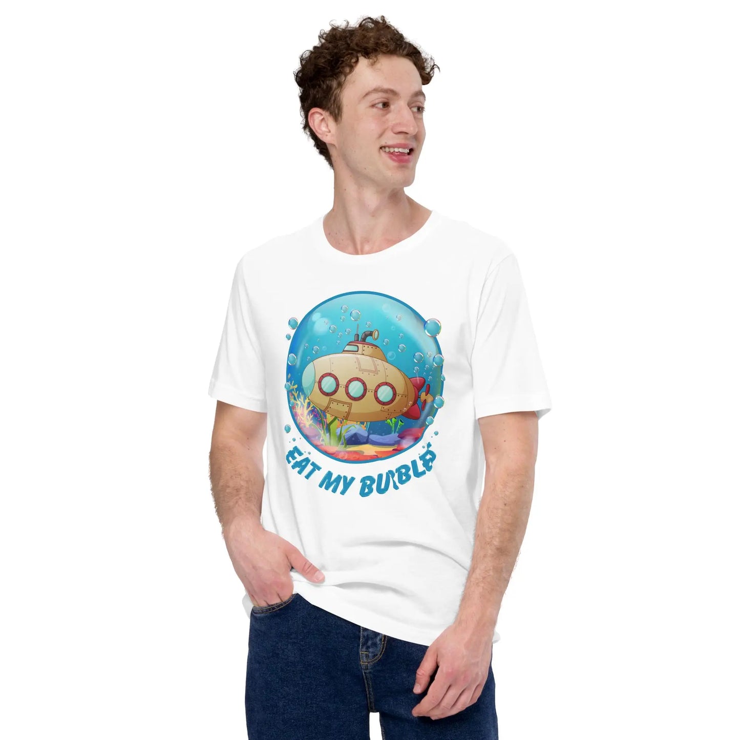 Eat my Bubbles Submarine Unisex t-shirt by BC Ink Works - BC Ink Works