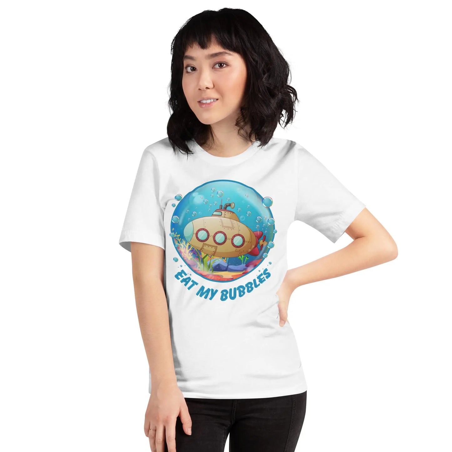 Eat my Bubbles Submarine Unisex t-shirt by BC Ink Works - BC Ink Works