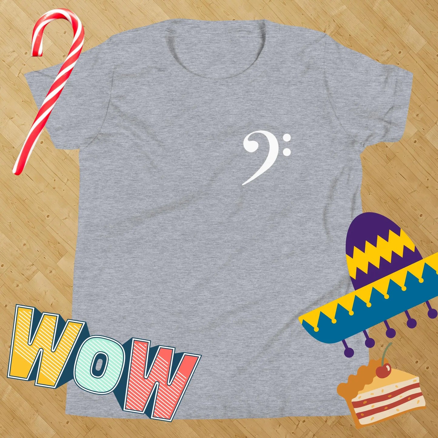 Music Bass Clef Kids t-shirt by BC Ink Works - BC Ink Works