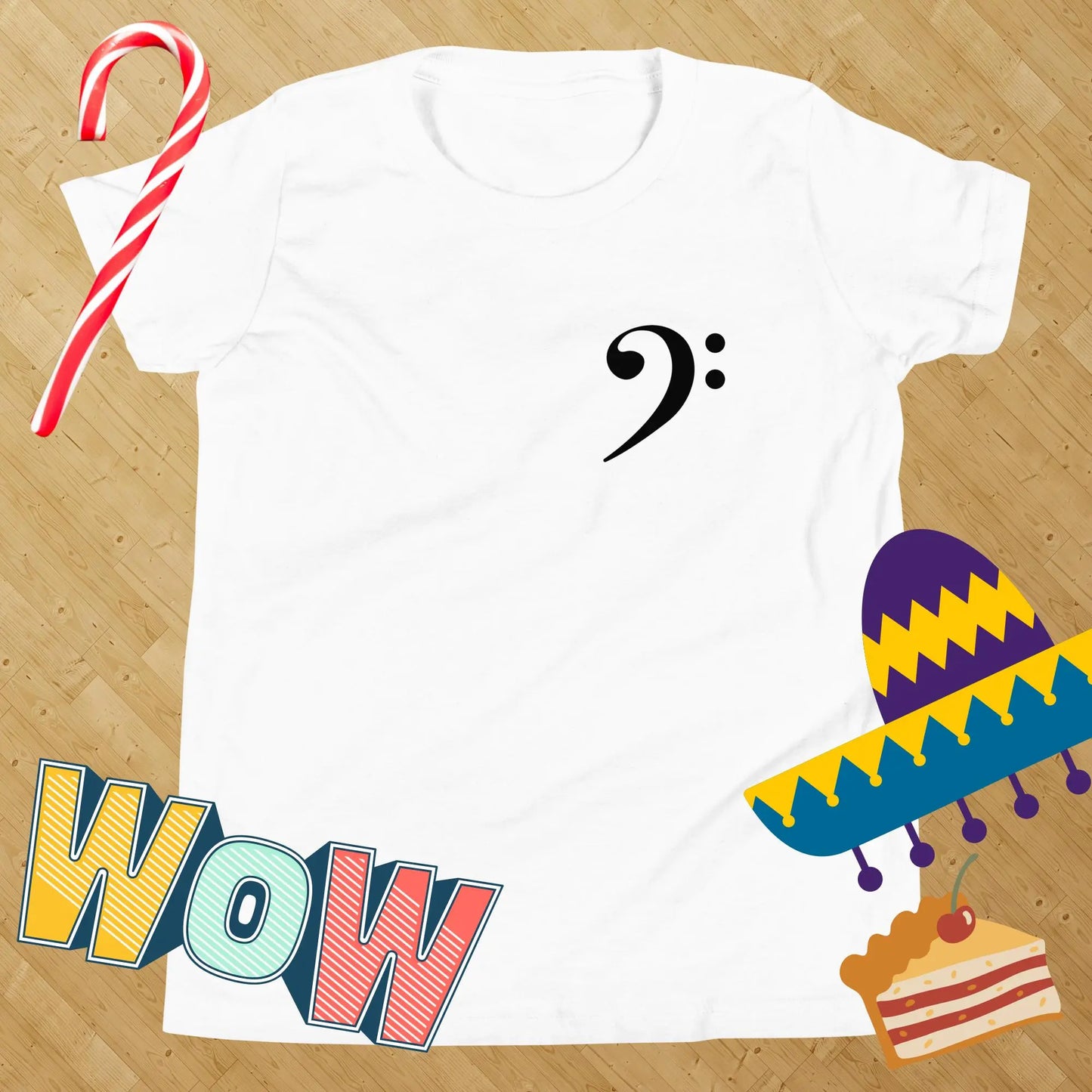 Music Bass Clef Kids t-shirt by BC Ink Works - BC Ink Works