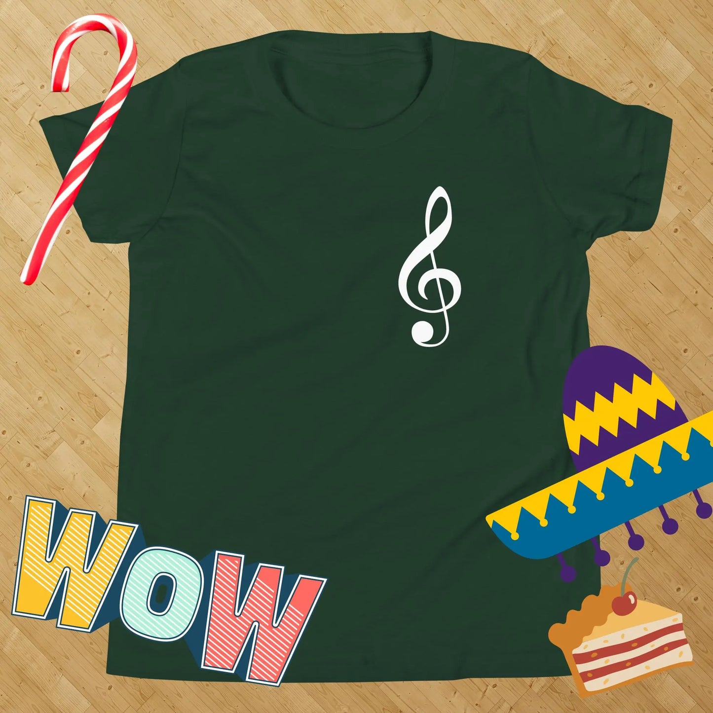 Music Treble Clef Kids t-shirt by BC Ink Works - BC Ink Works