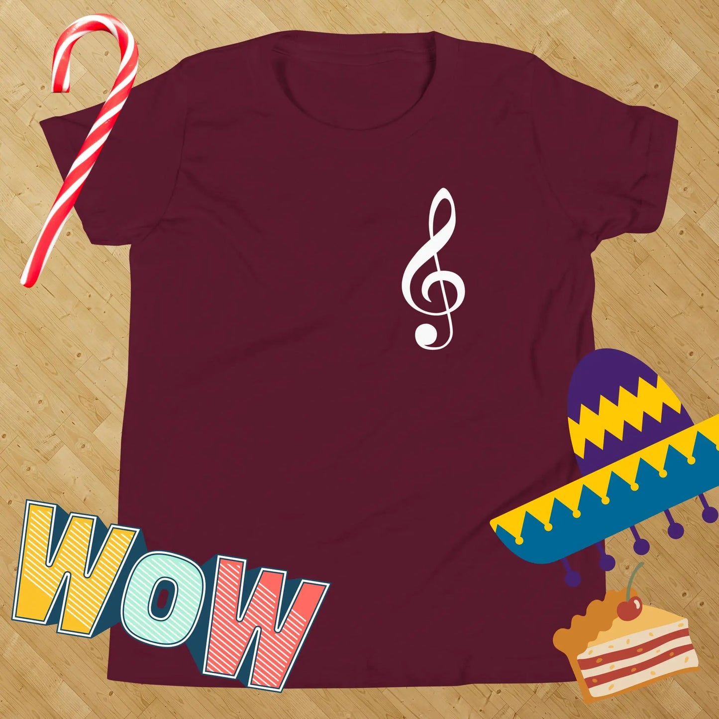 Music Treble Clef Kids t-shirt by BC Ink Works - BC Ink Works