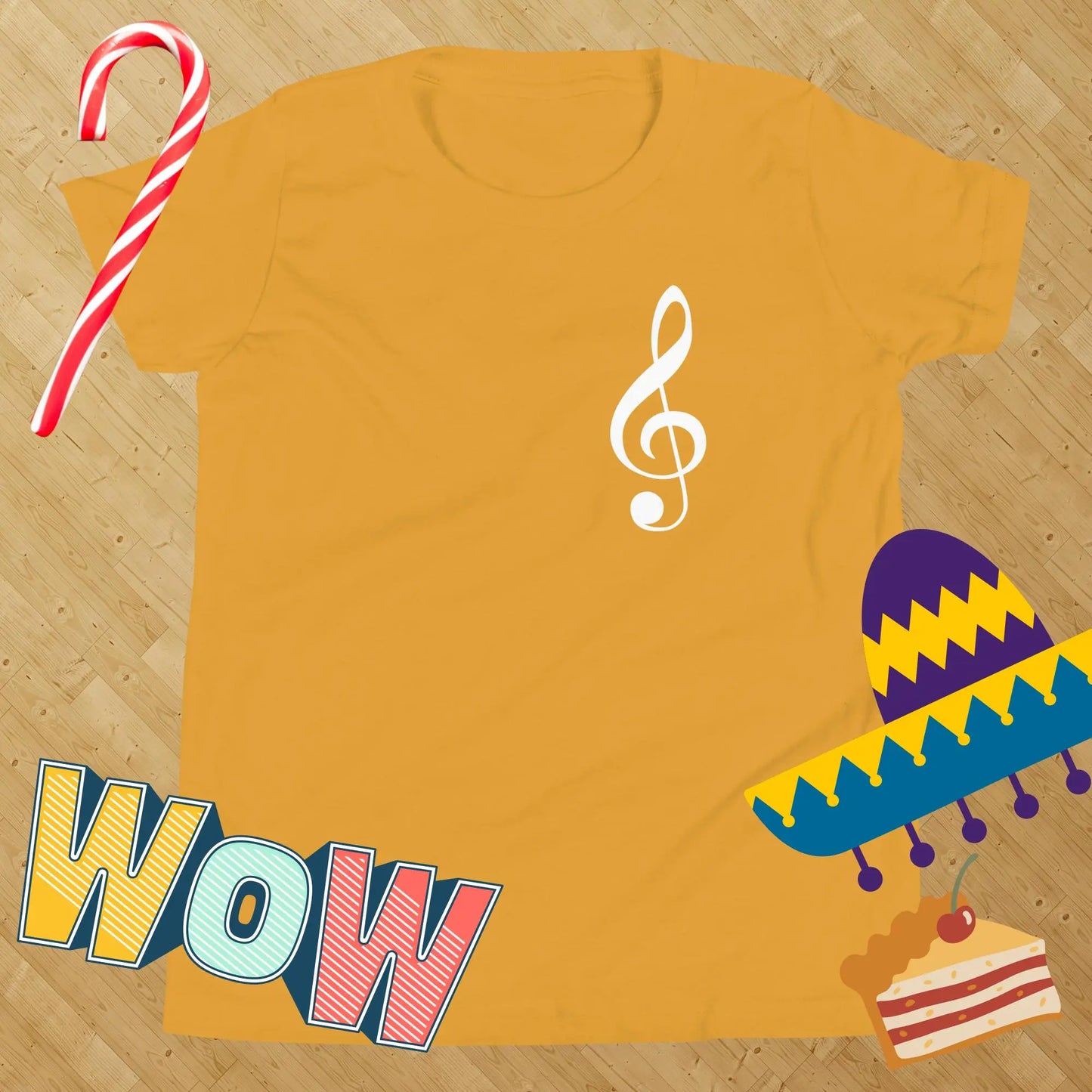 Music Treble Clef Kids t-shirt by BC Ink Works - BC Ink Works