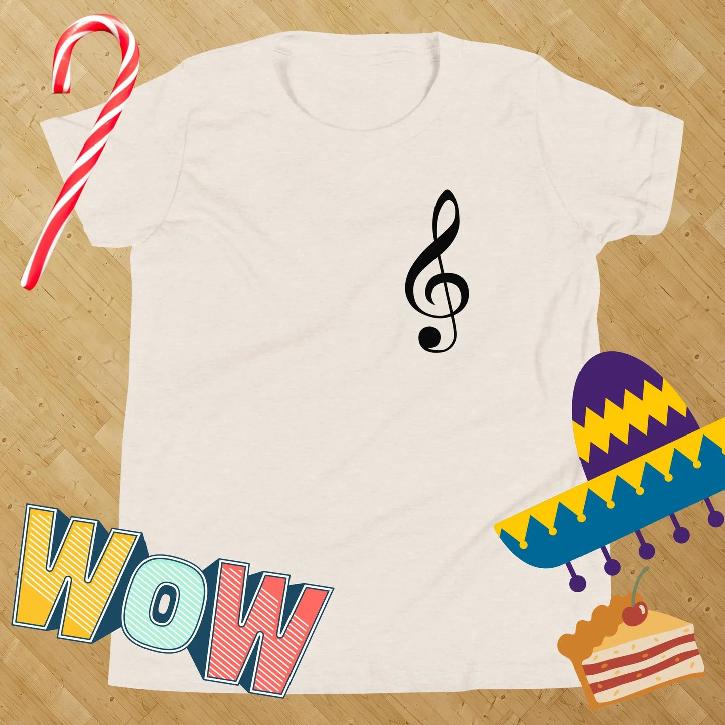Music Treble Clef Kids t-shirt by BC Ink Works - BC Ink Works