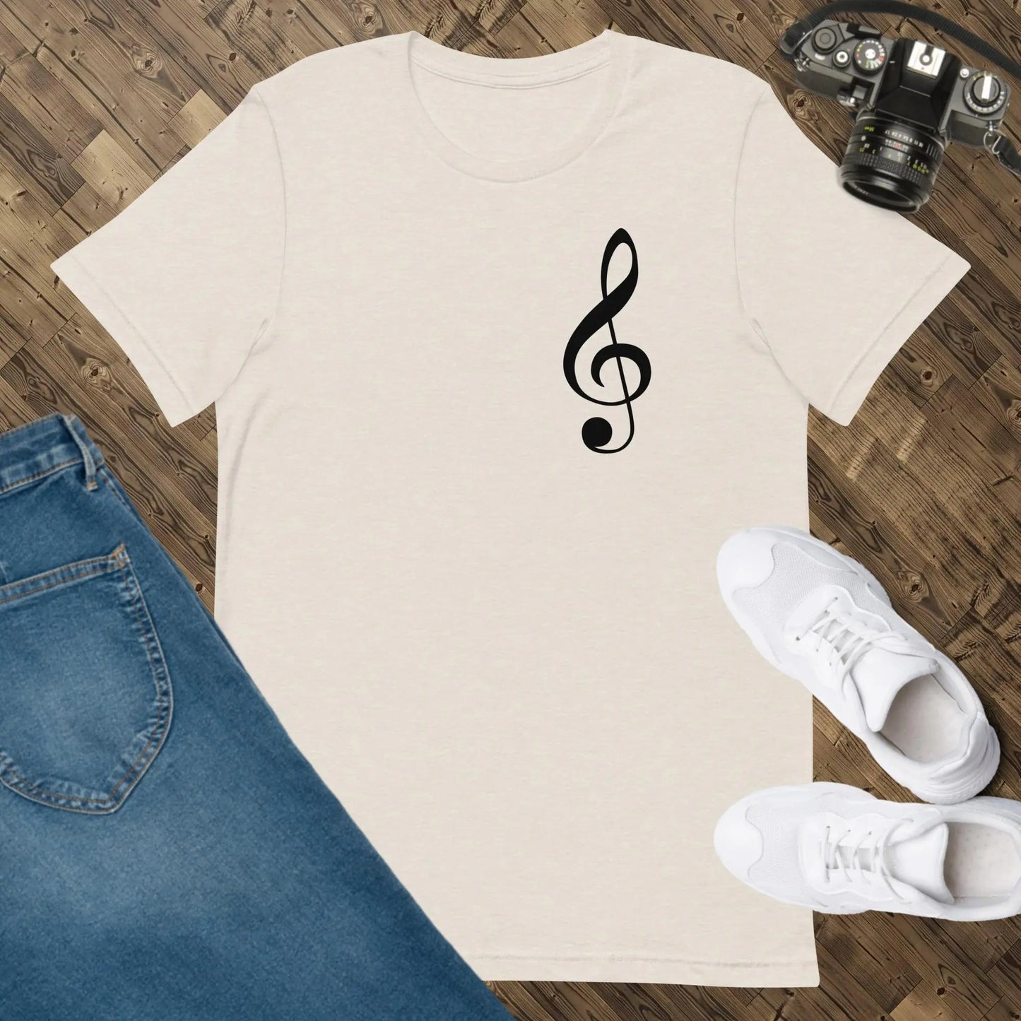 Music Treble Clef Unisex t-shirt by BC Ink Works - BC Ink Works