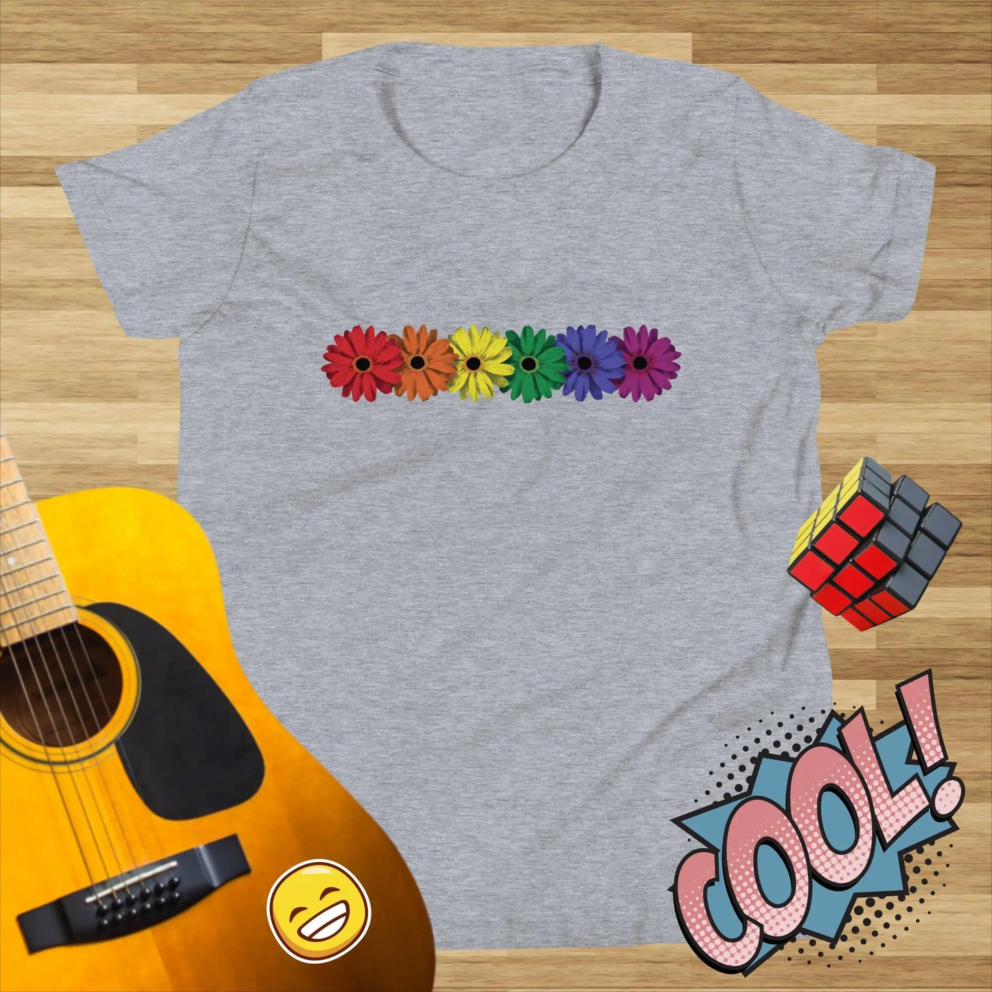Pride Daisies 2nd edition Kids t-shirt by BC Ink Works - BC Ink Works