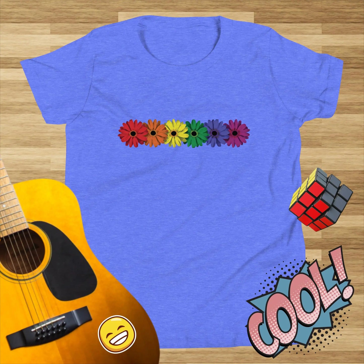 Pride Daisies 2nd edition Kids t-shirt by BC Ink Works - BC Ink Works
