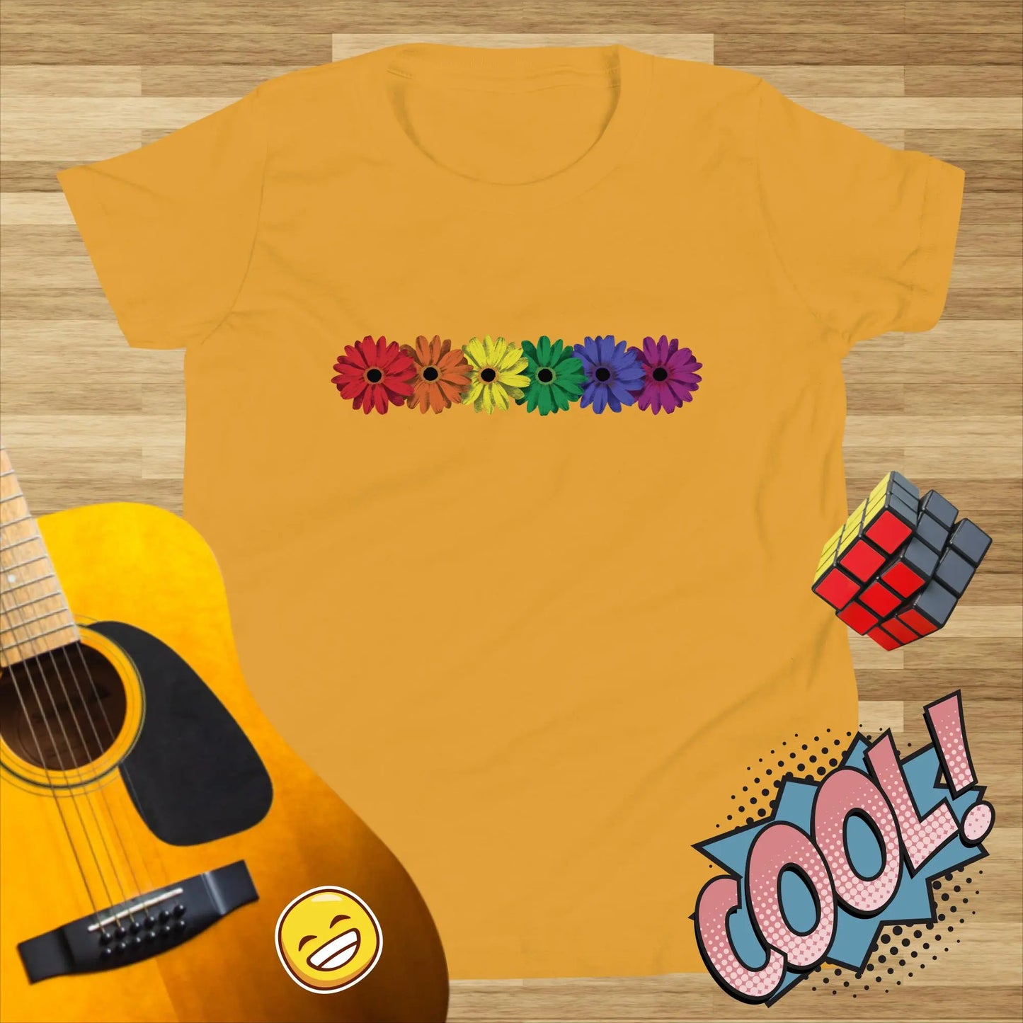 Pride Daisies 2nd edition Kids t-shirt by BC Ink Works - BC Ink Works