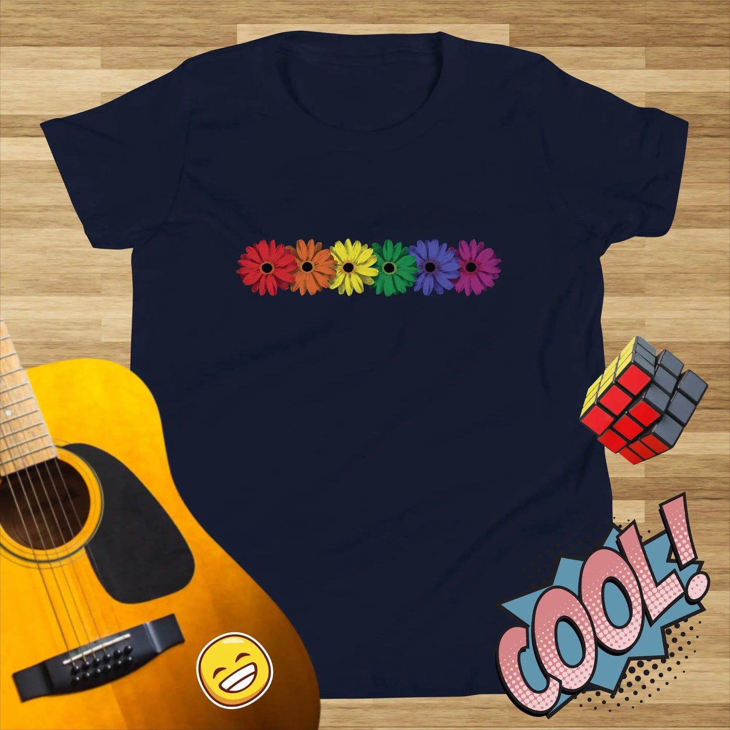Pride Daisies 2nd edition Kids t-shirt by BC Ink Works - BC Ink Works