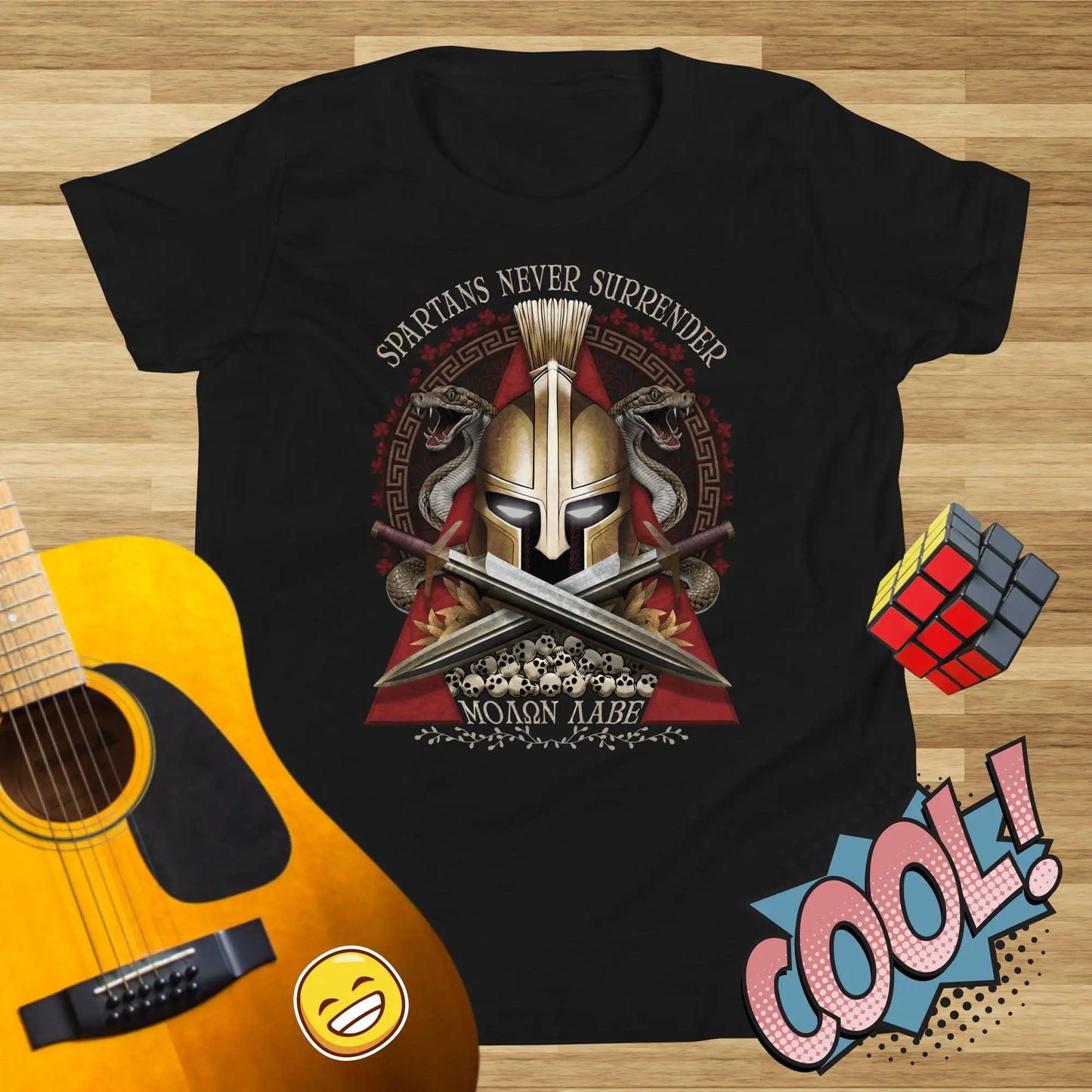 Spartans Never Surrender Kids t-shirt by BC Ink Works - BC Ink Works