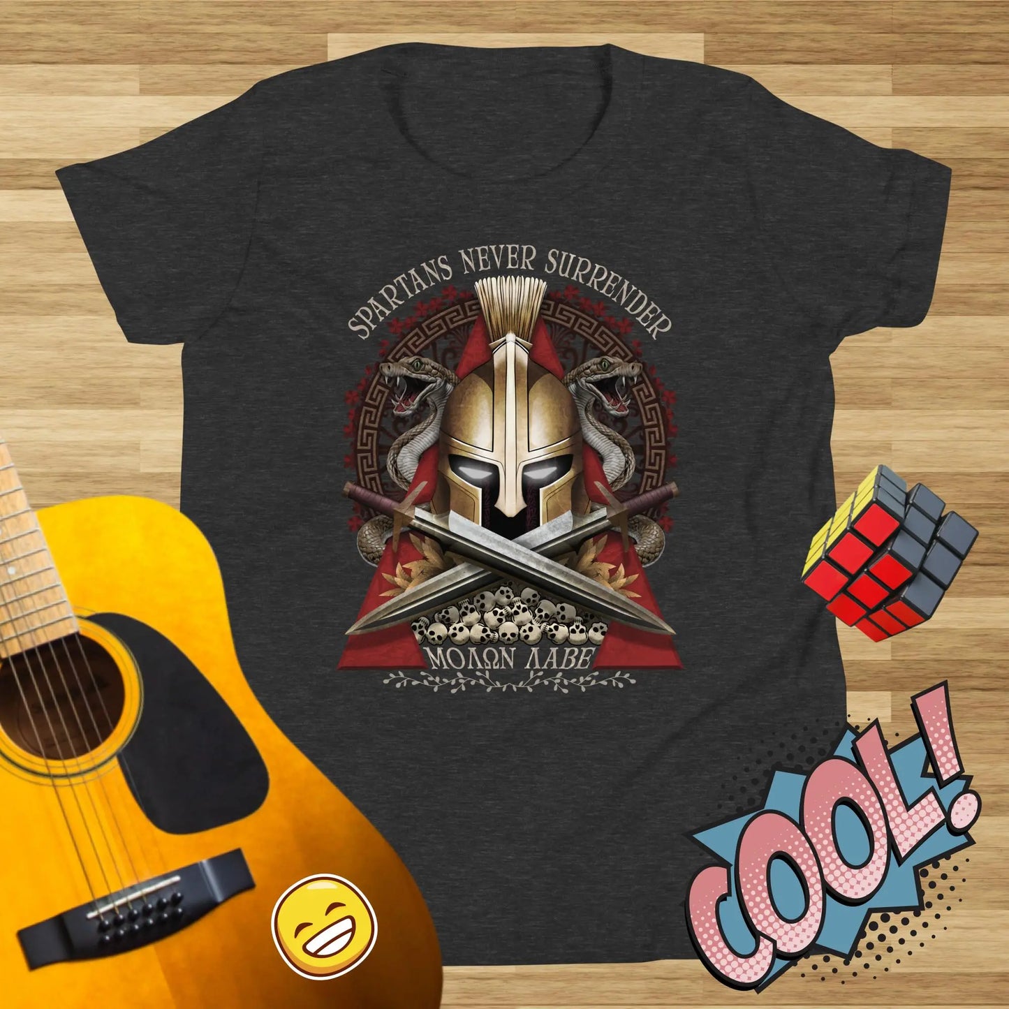 Spartans Never Surrender Kids t-shirt by BC Ink Works - BC Ink Works
