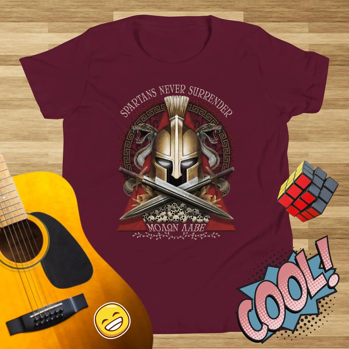 Spartans Never Surrender Kids t-shirt by BC Ink Works - BC Ink Works
