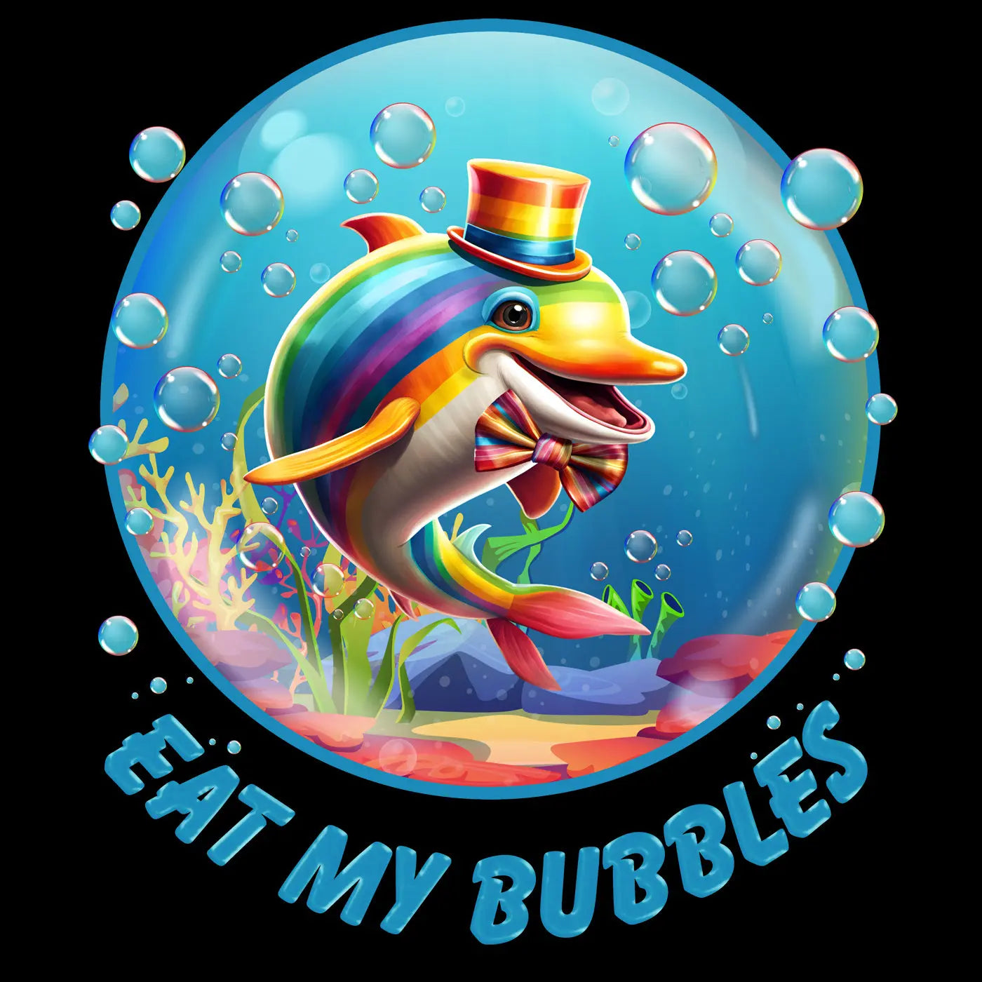 Eat-my-Bubbles-Dolphin - BC Ink Works