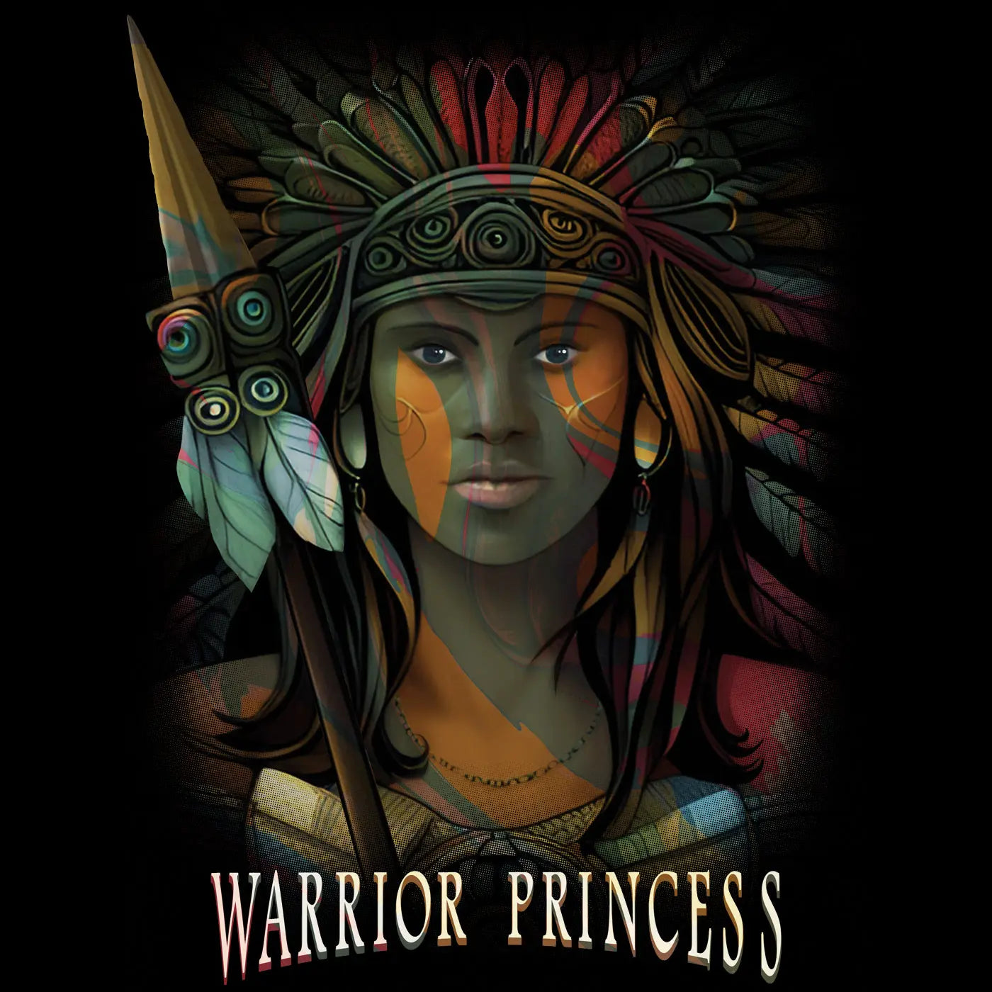 Warrior-Princess-Paintsplash - BC Ink Works