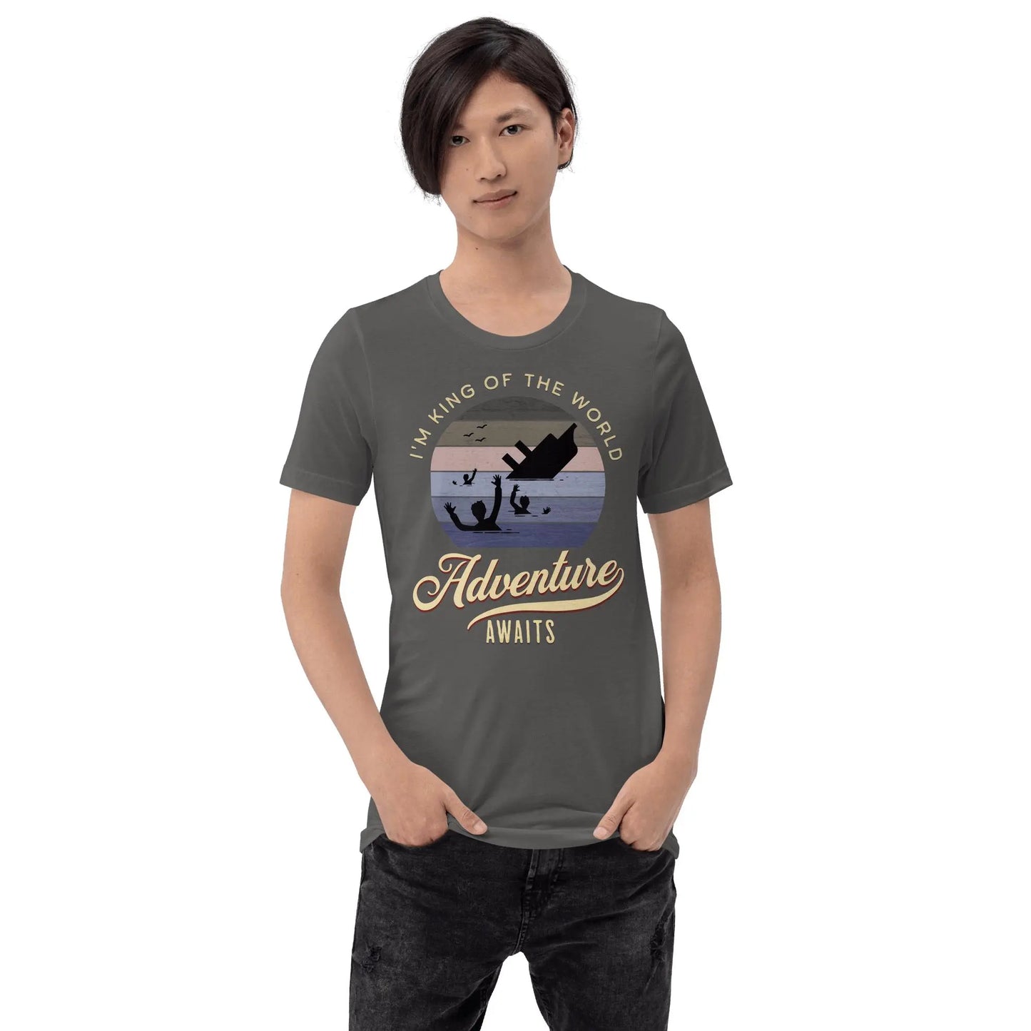 Adventure awaits Unisex t-shirt by BC Ink Works