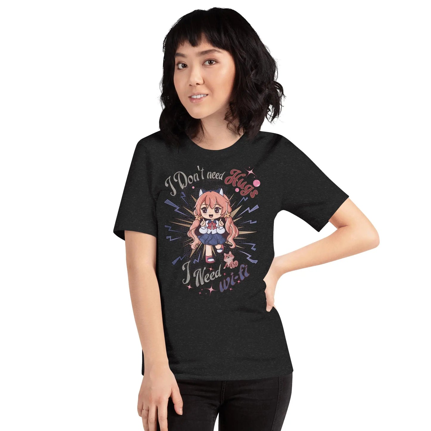 Anime wifi Unisex t-shirt by BC Ink Works