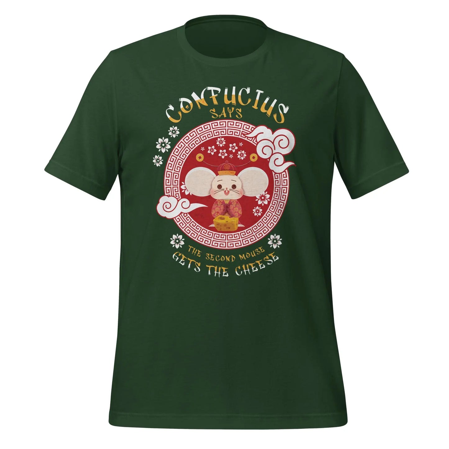 Confucius Mouse Unisex t-shirt by BC Ink Works - BC Ink Works