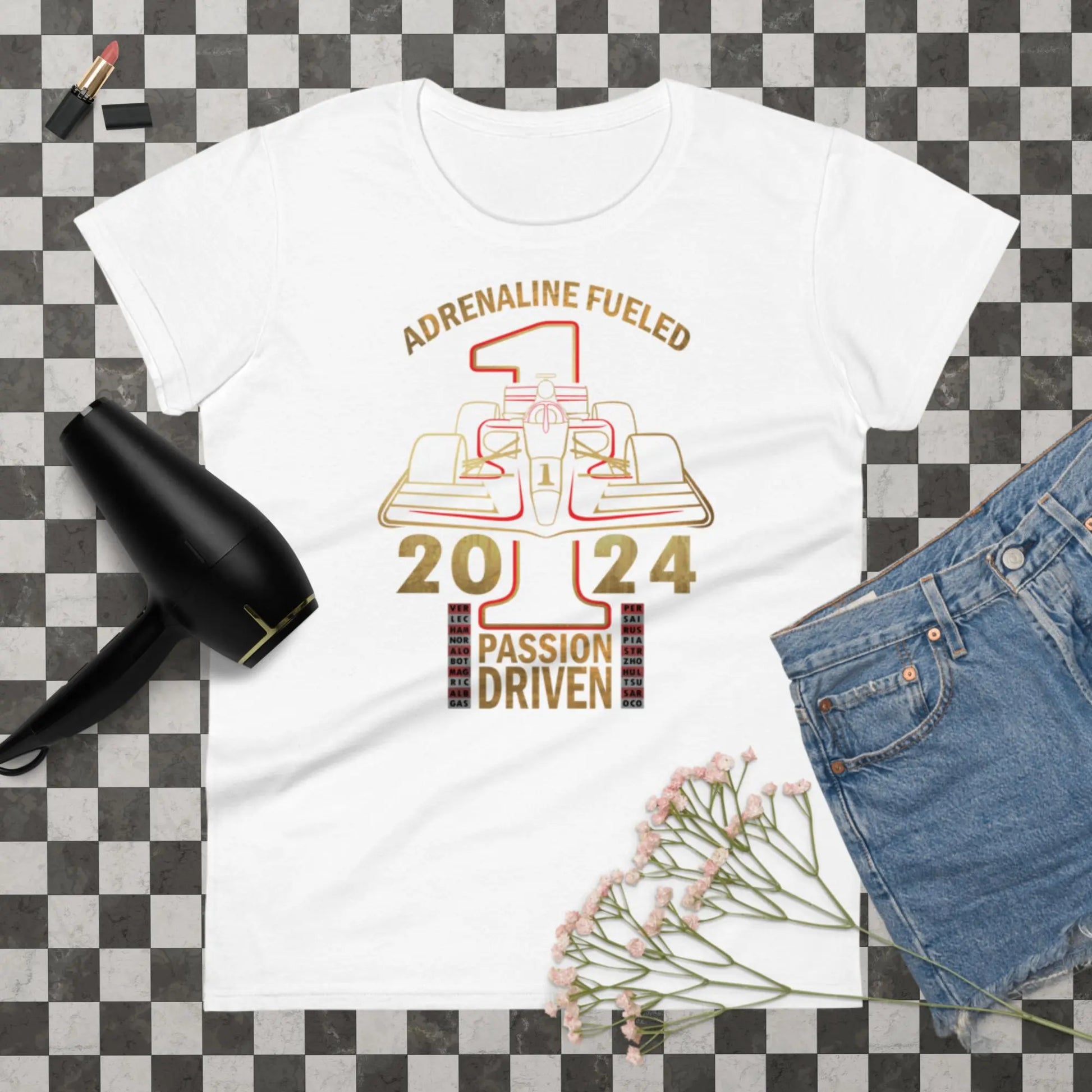 Formula Racing Women's Fashion Fit t-shirt by BC Ink Works - BC Ink Works