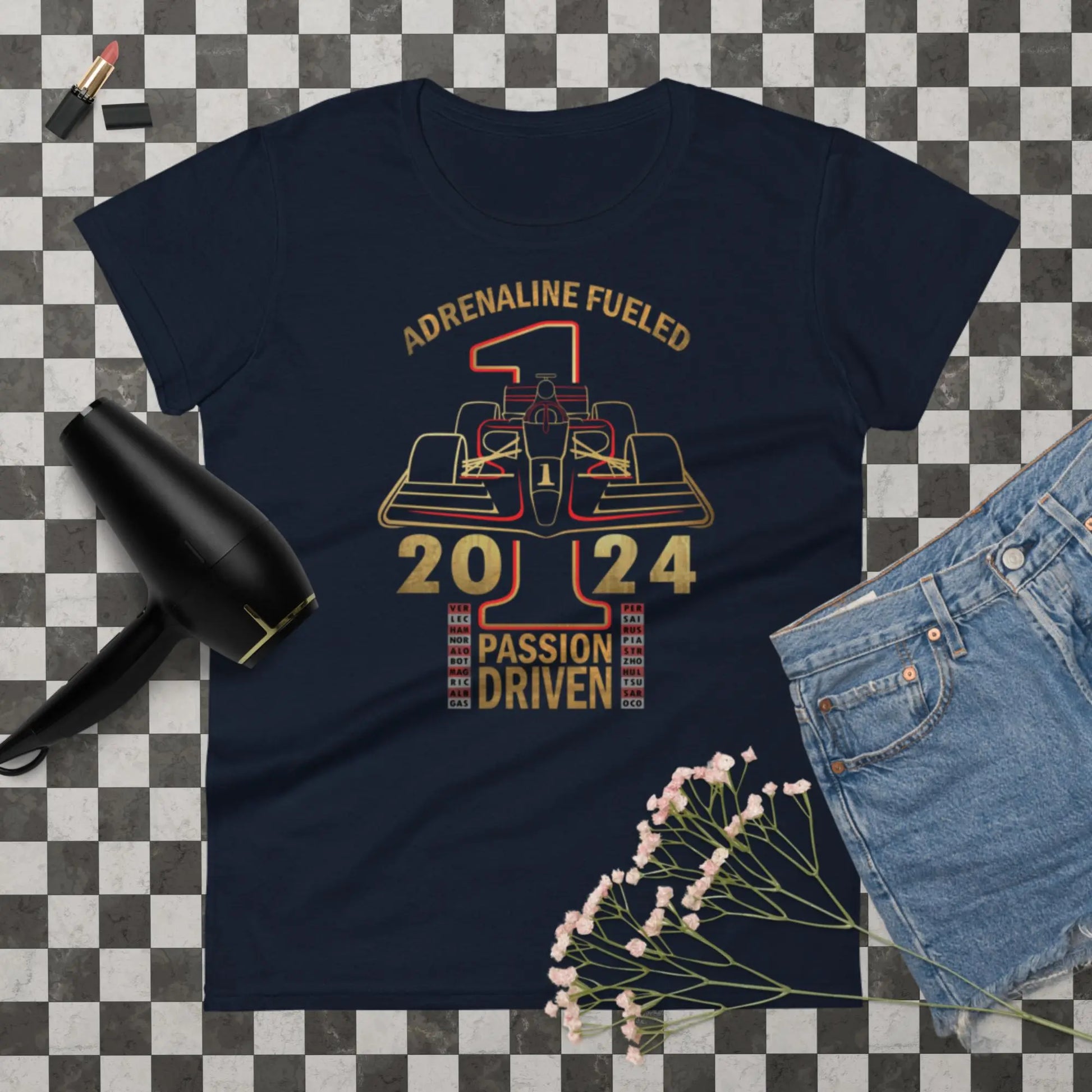 Formula Racing Women's Fashion Fit t-shirt by BC Ink Works - BC Ink Works