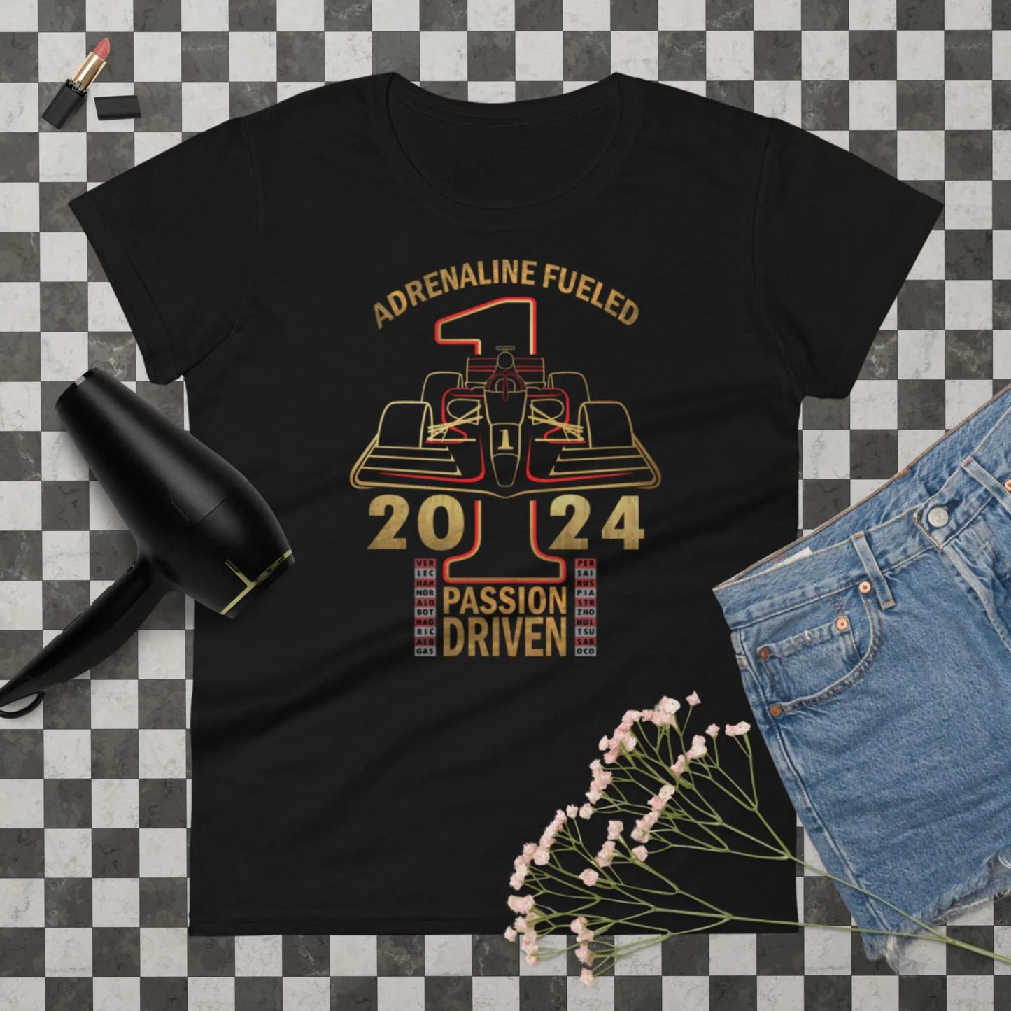 Formula Racing Women's Fashion Fit t-shirt by BC Ink Works - BC Ink Works