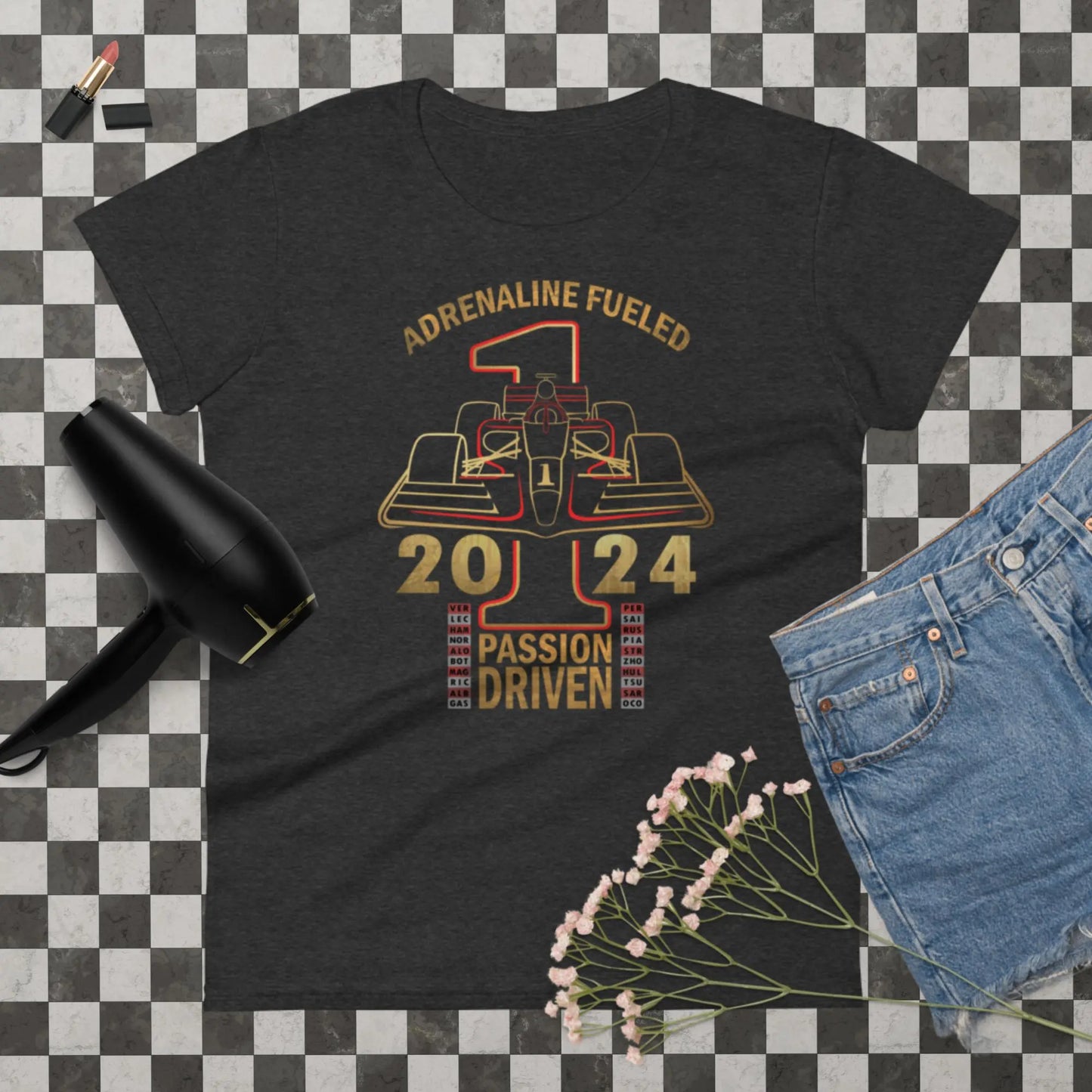 Formula Racing Women's Fashion Fit t-shirt by BC Ink Works - BC Ink Works