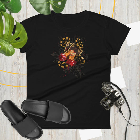 Gambler Women's Fashion Fit t-shirt by BC Ink Works - BC Ink Works