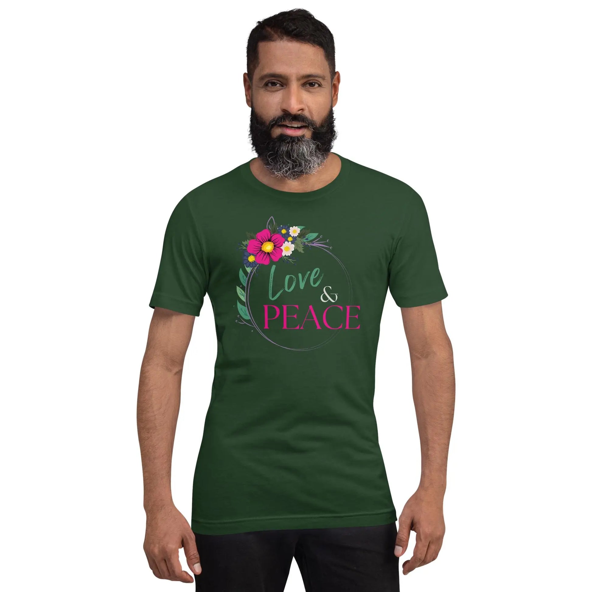 Love and Peace Unisex t-shirt by BC Ink Works - BC Ink Works