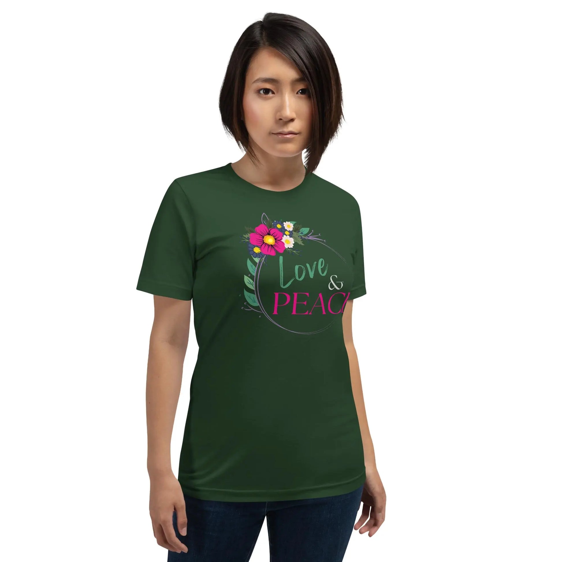 Love and Peace Unisex t-shirt by BC Ink Works - BC Ink Works