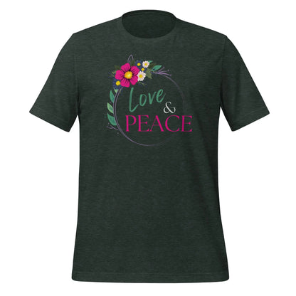 Love and Peace Unisex t-shirt by BC Ink Works - BC Ink Works