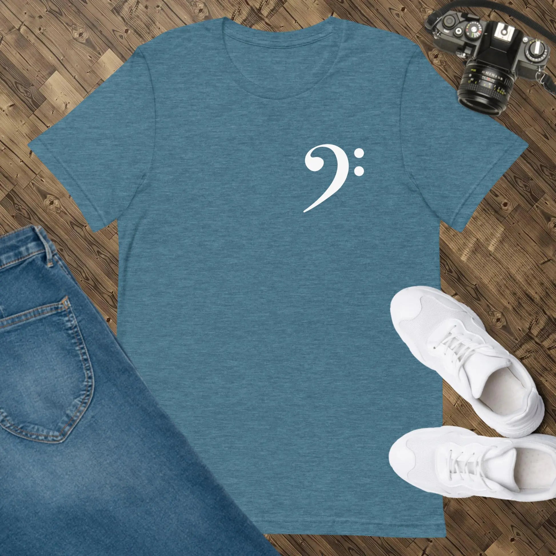 Music Bass Clef Unisex t-shirt by BC Ink Works - BC Ink Works