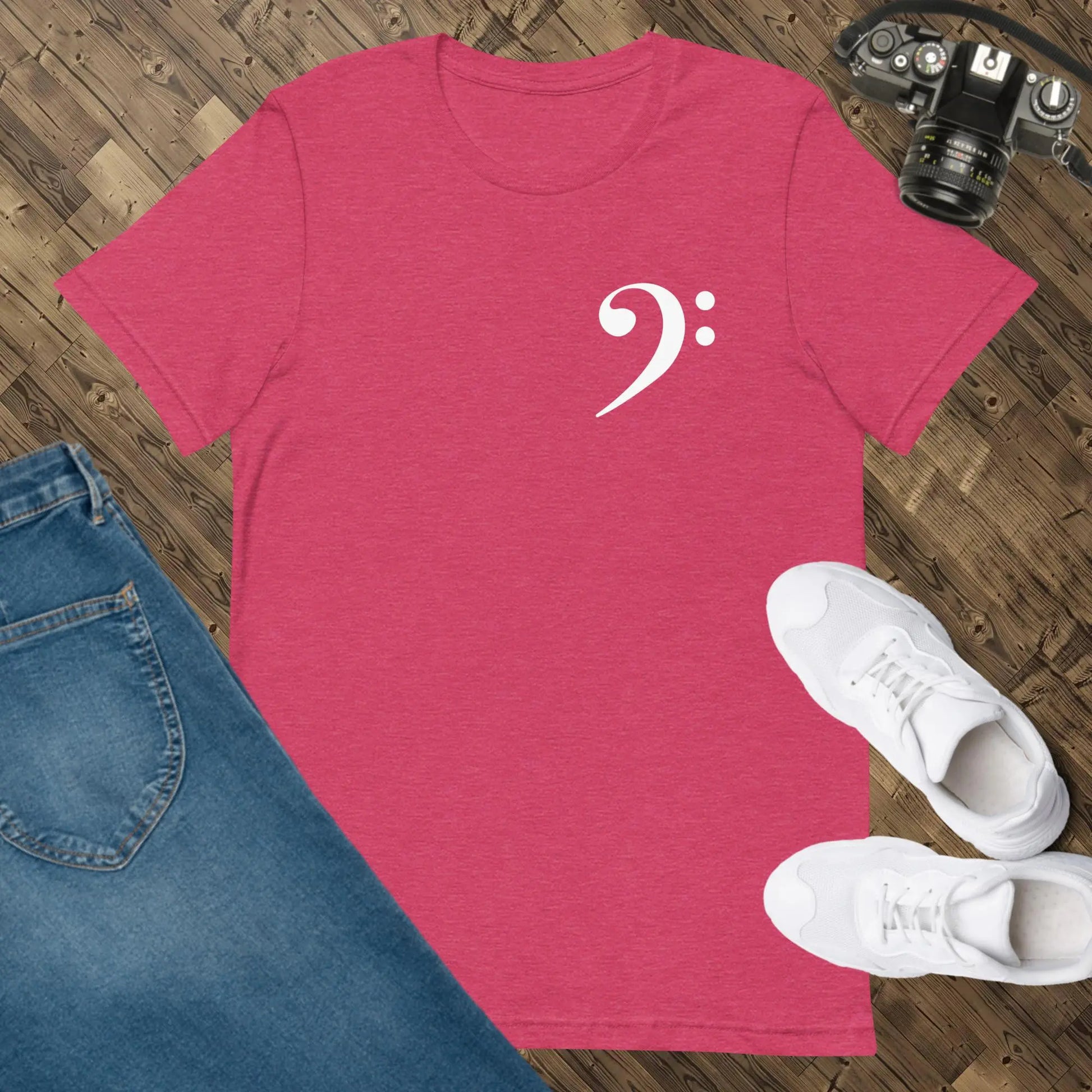 Music Bass Clef Unisex t-shirt by BC Ink Works - BC Ink Works