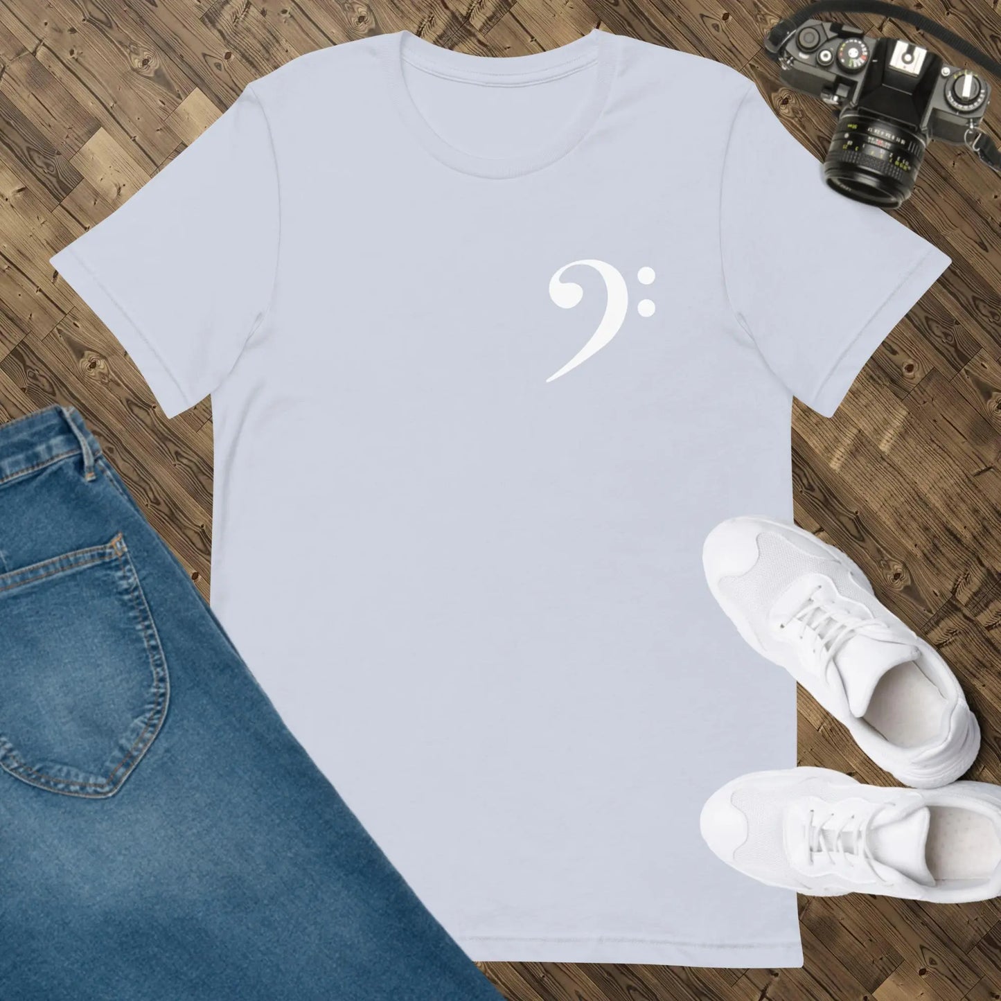 Music Bass Clef Unisex t-shirt by BC Ink Works - BC Ink Works