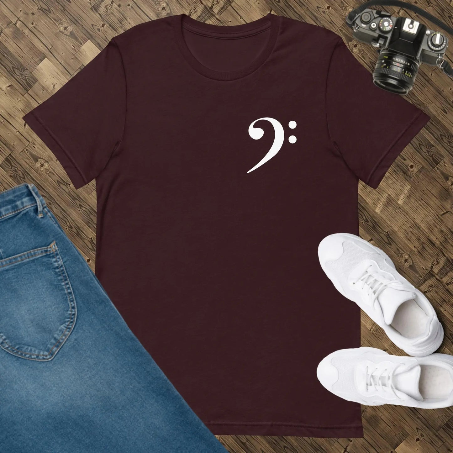 Music Bass Clef Unisex t-shirt by BC Ink Works - BC Ink Works