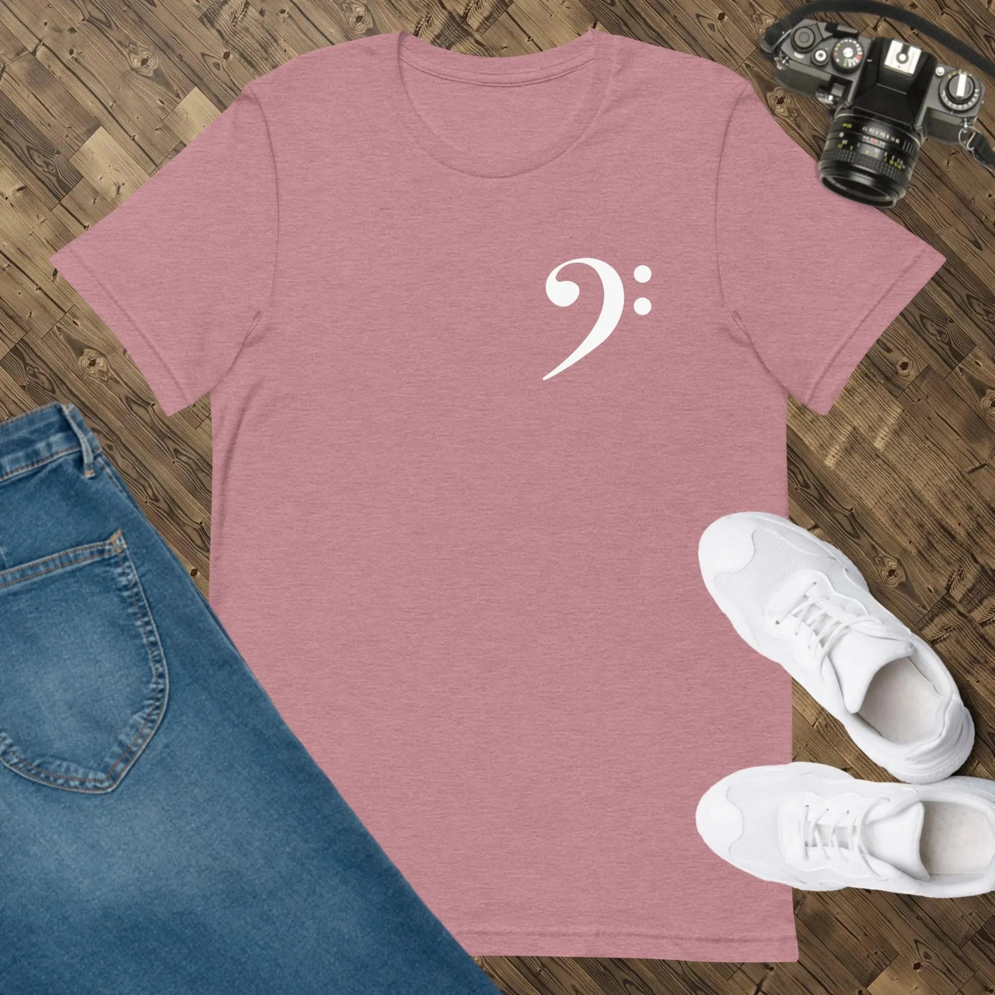 Music Bass Clef Unisex t-shirt by BC Ink Works - BC Ink Works