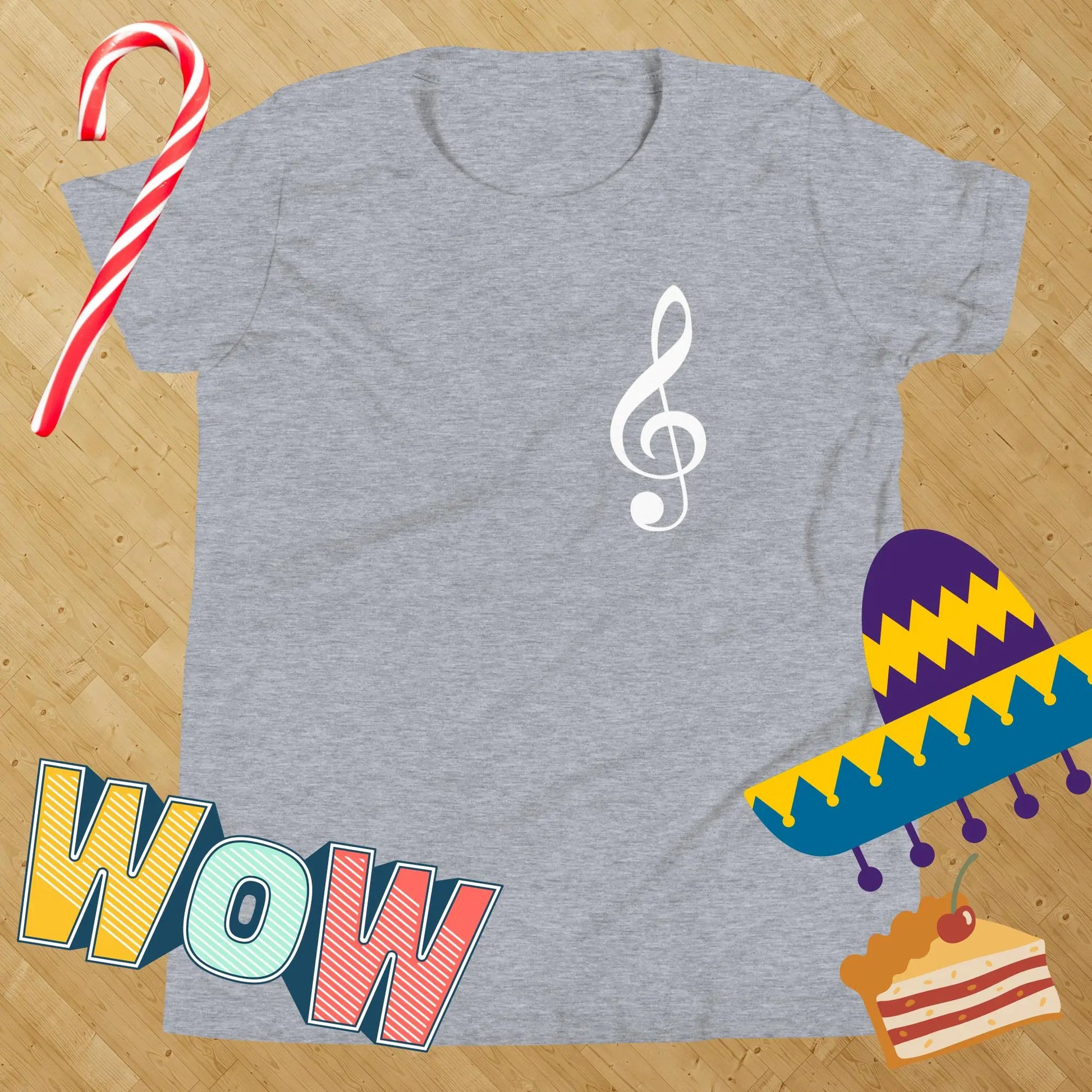 Music Treble Clef Kids t-shirt by BC Ink Works - BC Ink Works