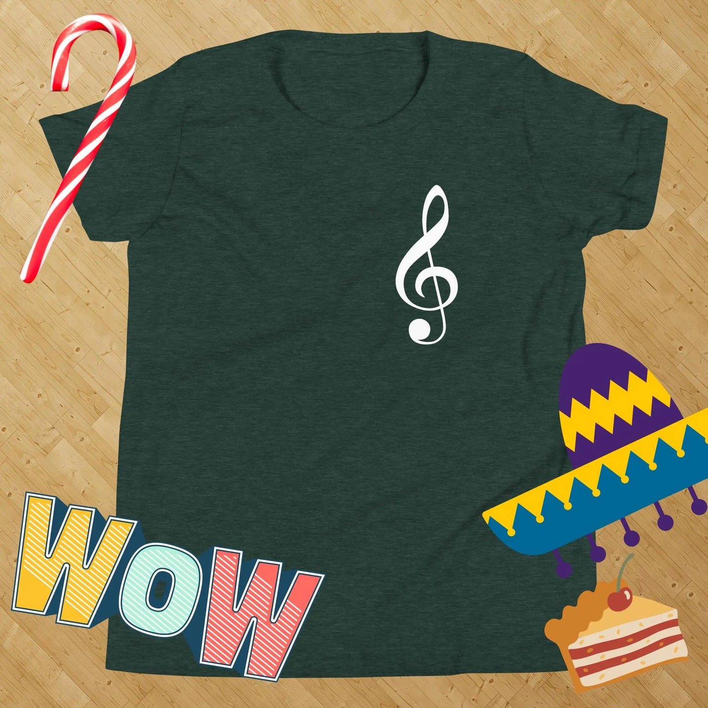 Music Treble Clef Kids t-shirt by BC Ink Works - BC Ink Works