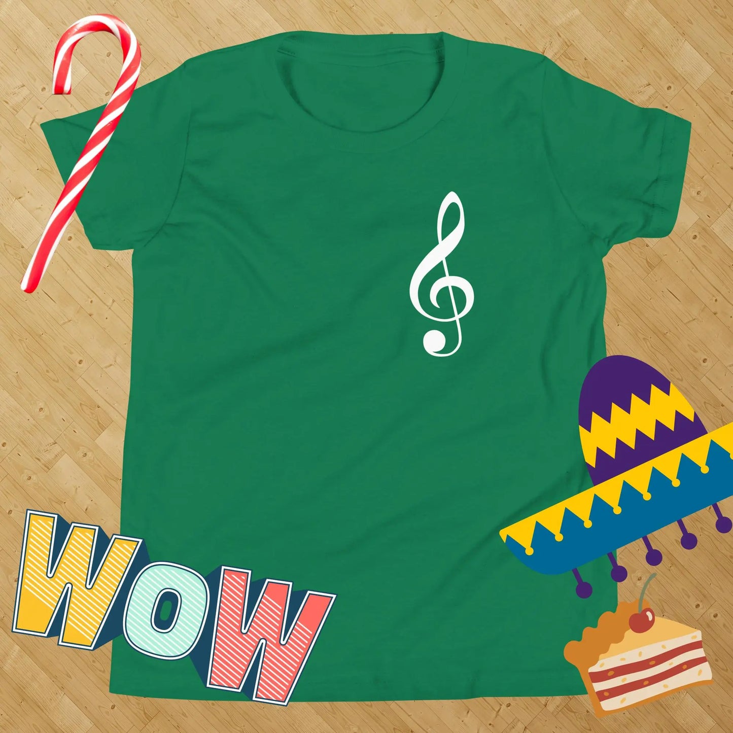 Music Treble Clef Kids t-shirt by BC Ink Works - BC Ink Works