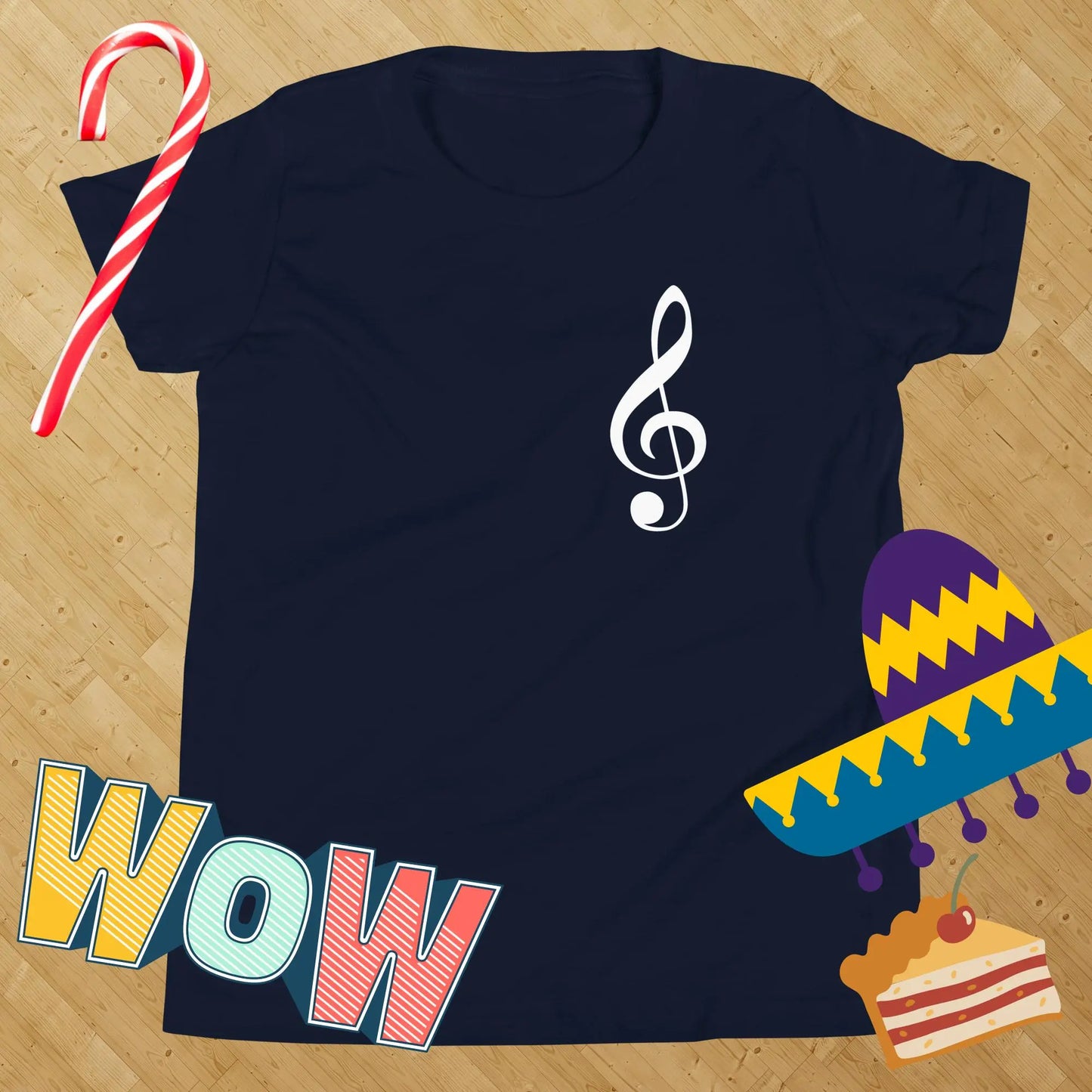 Music Treble Clef Kids t-shirt by BC Ink Works - BC Ink Works