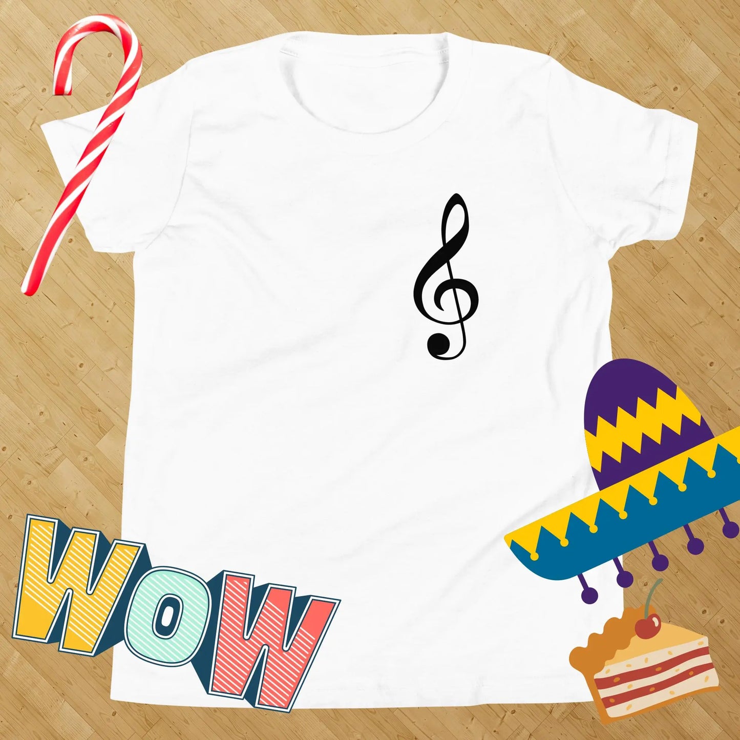 Music Treble Clef Kids t-shirt by BC Ink Works - BC Ink Works