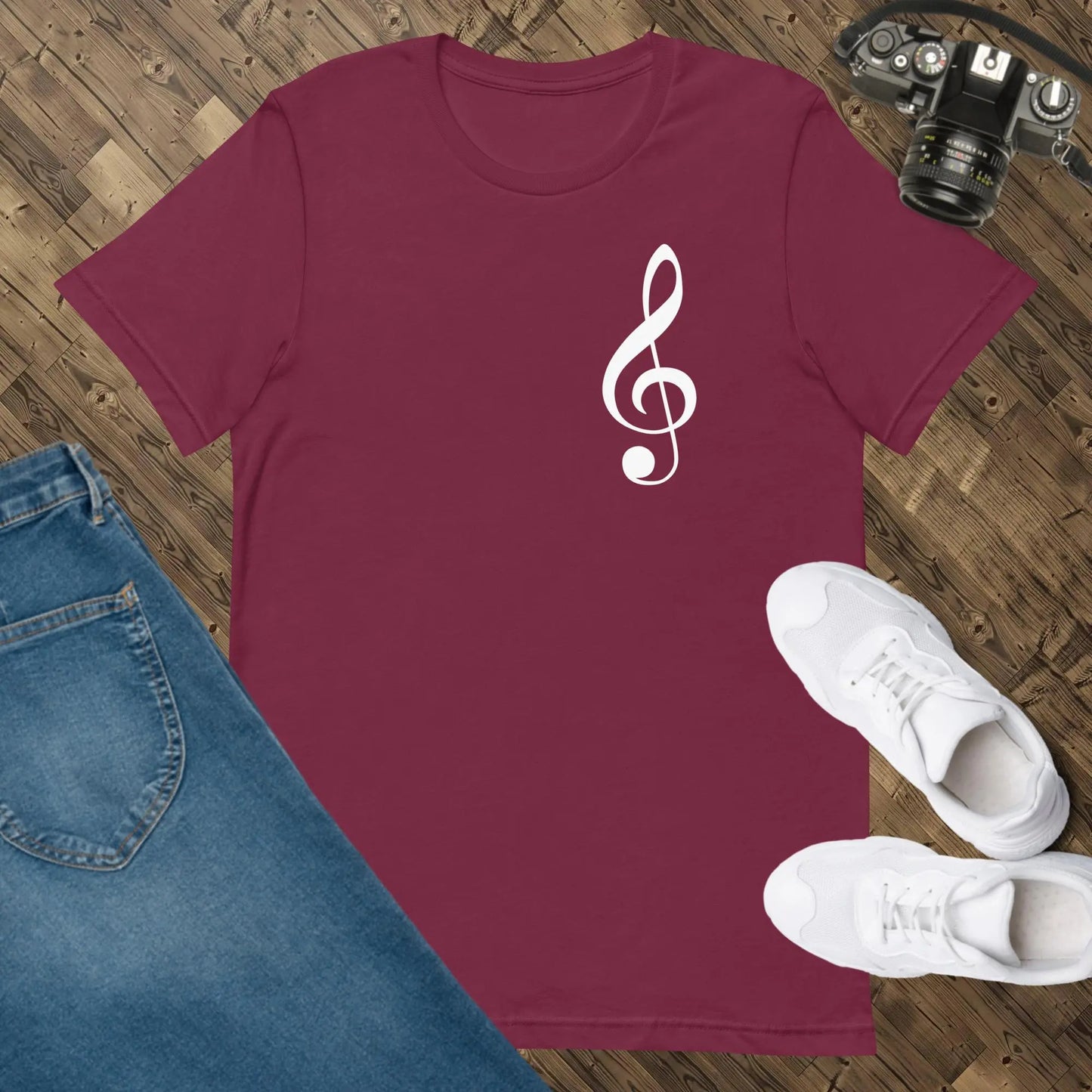 Music Treble Clef Unisex t-shirt by BC Ink Works - BC Ink Works